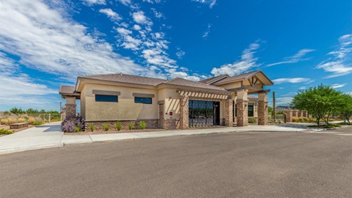 Explore New Homes at Saguaro Bloom by D.R. Horton – A Master-Planned Community in Marana, AZ. Nestled in the foothills of the breathtaking Tucson Mountains, Saguaro Bloom by D.R. Horton is a premier master-planned community in Northwest Marana that offers an exceptional living experience. Saguaro Bloom is divided into distinct neighborhoods, each offering its unique charm and amenities. *Mesquite at Saguaro Bloom* is located in Block 1 and offers a variety of spacious floorplans with 18x18 tile flooring, granite countertops in kitchen and bathrooms, and Shaker-style cabinets in white or gray. These homes feature 9’ ceilings on the first floor, island kitchens, and the Home is Connected® Smart Home package, making them perfect for modern living. *Agave at Saguaro Bloom*, situated in Block 7C, features homes with stunning 6x36” wood-look tile in gray, quartz countertops in kitchen and bathrooms, and Shaker-style cabinets. These homes are designed with stylish interiors and modern conveniences, including LED disc lighting and energy-efficient tankless water heaters. *Cholla Ridge at Saguaro Bloom*, located in Block 7B, offers single-story homes on lots with no rear neighbors. These homes are distinguished by beautiful 12x24” tile flooring, gourmet kitchens, and 10’ ceilings in select homes. With 8’ sliding glass patio doors and super showers, Cholla Ridge combines luxury and privacy in a serene setting. All homes in Saguaro Bloom are built with a Spanish lace stucco exterior, tile roofs, landscaped front yards with auto drip irrigation, and large, fully fenced backyards ready for your design. The homes also include covered front porches and back patios, stainless steel gas appliances, and executive height vanities in all bathrooms. Additionally, as of August 2024, all homes starting production are Zero Energy Ready, meeting rigorous energy efficiency standards that significantly reduce energy costs and environmental impact. Residents of Saguaro Bloom enjoy an array of community amenities, including a clubhouse, two pools with lap lanes and lagoon entry, a fitness center, a splash pad, and over 30 miles of walking trails. The community also features more than 20 pocket parks, playgrounds, and coming soon, a large community park with tennis, pickleball, soccer, baseball, and a dog park. Saguaro Bloom is truly a lifestyle community, offering regular events like Food Truck Thursdays, Movies at the Pool, and holiday decorating contests, all fostering a strong sense of community. Located in the highly-rated Marana Unified School District, Saguaro Bloom is close to excellent schools, including Rattlesnake Ridge Elementary, Marana Middle School, and Marana High School. The community’s location offers a perfect balance of seclusion and convenience, with quick access to I-10, grocery stores, restaurants, and the Twin Peaks Outlet, all within minutes. Downtown Tucson, with its vibrant arts, culture, and entertainment scene, is just a short 15-minute drive away. Surrounded by the natural beauty of the desert landscape, residents can explore nearby outdoor attractions like Saguaro National Park West, the Arizona Desert Museum, and Quarry Pines Golf Course. Whether you enjoy hiking, biking, or simply taking in the stunning views, Saguaro Bloom offers an unparalleled lifestyle in one of Arizona’s most sought-after locations. Discover the perfect blend of modern amenities, scenic beauty, and a strong sense of community at Saguaro Bloom by D.R. Horton – where your new home awaits in Marana, AZ.