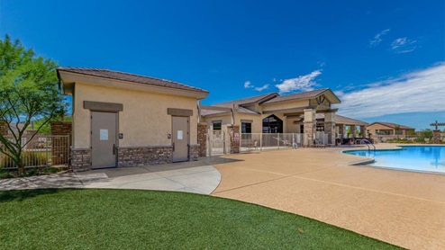 Explore New Homes at Saguaro Bloom by D.R. Horton – A Master-Planned Community in Marana, AZ. Nestled in the foothills of the breathtaking Tucson Mountains, Saguaro Bloom by D.R. Horton is a premier master-planned community in Northwest Marana that offers an exceptional living experience. Saguaro Bloom is divided into distinct neighborhoods, each offering its unique charm and amenities. *Mesquite at Saguaro Bloom* is located in Block 1 and offers a variety of spacious floorplans with 18x18 tile flooring, granite countertops in kitchen and bathrooms, and Shaker-style cabinets in white or gray. These homes feature 9’ ceilings on the first floor, island kitchens, and the Home is Connected® Smart Home package, making them perfect for modern living. *Agave at Saguaro Bloom*, situated in Block 7C, features homes with stunning 6x36” wood-look tile in gray, quartz countertops in kitchen and bathrooms, and Shaker-style cabinets. These homes are designed with stylish interiors and modern conveniences, including LED disc lighting and energy-efficient tankless water heaters. *Cholla Ridge at Saguaro Bloom*, located in Block 7B, offers single-story homes on lots with no rear neighbors. These homes are distinguished by beautiful 12x24” tile flooring, gourmet kitchens, and 10’ ceilings in select homes. With 8’ sliding glass patio doors and super showers, Cholla Ridge combines luxury and privacy in a serene setting. All homes in Saguaro Bloom are built with a Spanish lace stucco exterior, tile roofs, landscaped front yards with auto drip irrigation, and large, fully fenced backyards ready for your design. The homes also include covered front porches and back patios, stainless steel gas appliances, and executive height vanities in all bathrooms. Additionally, as of August 2024, all homes starting production are Zero Energy Ready, meeting rigorous energy efficiency standards that significantly reduce energy costs and environmental impact. Residents of Saguaro Bloom enjoy an array of community amenities, including a clubhouse, two pools with lap lanes and lagoon entry, a fitness center, a splash pad, and over 30 miles of walking trails. The community also features more than 20 pocket parks, playgrounds, and coming soon, a large community park with tennis, pickleball, soccer, baseball, and a dog park. Saguaro Bloom is truly a lifestyle community, offering regular events like Food Truck Thursdays, Movies at the Pool, and holiday decorating contests, all fostering a strong sense of community. Located in the highly-rated Marana Unified School District, Saguaro Bloom is close to excellent schools, including Rattlesnake Ridge Elementary, Marana Middle School, and Marana High School. The community’s location offers a perfect balance of seclusion and convenience, with quick access to I-10, grocery stores, restaurants, and the Twin Peaks Outlet, all within minutes. Downtown Tucson, with its vibrant arts, culture, and entertainment scene, is just a short 15-minute drive away. Surrounded by the natural beauty of the desert landscape, residents can explore nearby outdoor attractions like Saguaro National Park West, the Arizona Desert Museum, and Quarry Pines Golf Course. Whether you enjoy hiking, biking, or simply taking in the stunning views, Saguaro Bloom offers an unparalleled lifestyle in one of Arizona’s most sought-after locations. Discover the perfect blend of modern amenities, scenic beauty, and a strong sense of community at Saguaro Bloom by D.R. Horton – where your new home awaits in Marana, AZ.