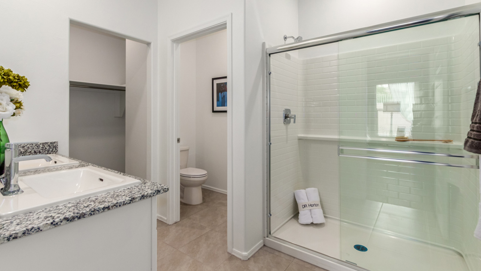 Welcome to The Amber, a thoughtfully designed single-story new home nestled in the Mesquite neighborhood at Saguaro Bloom, a master-planned community in Marana, Arizona. With 1,331 square feet of efficient living space, The Amber is perfect for those seeking a cozy yet functional home.  Step into a welcoming entryway that immediately introduces you to the home’s smart layout. The open design maximizes every square foot, with the heart of the home being the expansive great room, which flows seamlessly into the dining area and kitchen. The kitchen is well-equipped with a central island, granite countertops, and Shaker-style cabinets in either white or gray, offering a clean and modern aesthetic. A dedicated walk-in pantry adds extra storage, ensuring that all your culinary essentials are within reach.  The Amber offers three comfortable bedrooms, providing ample space for rest and relaxation. The primary suite is situated at the rear of the home, providing a sense of privacy. It includes a walk-in closet and an en-suite bathroom that features all the essentials for convenience. The two additional bedrooms are thoughtfully placed near the front of the home, sharing access to a full bathroom, making this layout perfect for families, guests, or a home office.  Practicality meets comfort in this home, with a utility room conveniently located near the kitchen and garage, providing easy access to the laundry area and additional storage. The Amber also includes a covered patio that extends the living space outdoors, ideal for enjoying Arizona’s beautiful weather.  The Amber is not just a home; it’s a lifestyle. Located in the vibrant Saguaro Bloom community, residents enjoy access to a wide range of amenities, from swimming pools and parks to miles of scenic walking trails. Whether you’re a first-time homebuyer or looking to downsize, The Amber offers a perfect blend of comfort, style, and convenience in one of Marana’s most desirable neighborhoods.