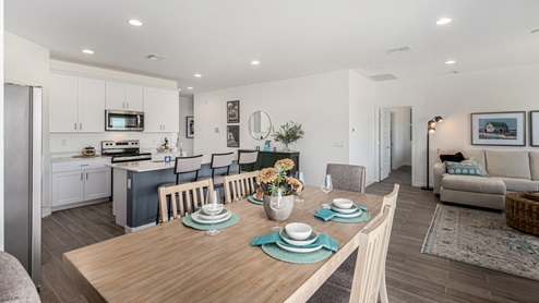 Welcome to Sahuarita Acres, where new homes by D.R. Horton offer the perfect blend of space, comfort, and modern convenience on expansive one-acre lots in the tranquil town of Sahuarita, Arizona. This unique community is designed for those who appreciate the luxury of space, with homes ranging from 1,900 to 2,600 square feet, each thoughtfully crafted with high-end finishes and features that cater to contemporary living. Sahuarita Acres provides a serene living experience with its spacious lots, perfect for creating your dream outdoor space. Whether you’re looking to park your RV, install a pool, or simply enjoy a large backyard, these one-acre homesites offer endless possibilities. The community also features walking trails that wind through the picturesque landscape, making it easy to enjoy the natural beauty of Sahuarita. Each home in Sahuarita Acres comes equipped with D.R. Horton’s Home is Connected® Smart Home package that includes a smart thermostat, video doorbell, keyless entry, a Wi-Fi-enabled garage door opener and more, ensuring that modern technology is at your fingertips. These new homes also new feature spray foam insulation for enhanced energy efficiency, RV parking with 30’ driveways, and three-car garages. Inside, you’ll find luxurious quartz countertops in the kitchens and bathrooms, 42” upper cabinets, dazzling wood-look tile flooring with thick 4 ¼ baseboards, and stainless steel appliances. These homes are also designed with energy efficiency in mind, meeting the stringent DOE Zero Energy Ready Home standards. This means your home is built to be so energy-efficient that a renewable energy system could offset most or all of the home's annual energy use, ensuring long-term savings and environmental benefits. Residents of Sahuarita Acres benefit from the peaceful, small-town charm of Sahuarita while still enjoying easy access to urban amenities. The community is just 30 minutes from downtown Tucson and only 15 miles from Davis-Monthan Air Force Base, making it an ideal location for those commuting to the city. Nearby, the Rancho Sahuarita shopping center offers a variety of dining and shopping options, including Fry’s, Dunkin’ Donuts, Starbucks, and more. Families will appreciate the excellent schools in the Sahuarita Unified School District, with Anza Trail Elementary, Anza Trail Middle School, and Walden Grove High School all located nearby. The community is also close to the popular Sahuarita Lake Park, which offers fishing, boating, and walking trails, providing ample opportunities for outdoor recreation. In addition to its scenic beauty and spacious homesites, Sahuarita Acres is close to several local attractions, including the Titan Missile Museum, Desert Diamond Casino, and the scenic Madera Canyon. Whether you’re looking to explore the outdoors or enjoy the quiet, laid-back vibe of Sahuarita, Sahuarita Acres offers a lifestyle that’s hard to match. Come home to Sahuarita Acres, where the perfect combination of space, luxury, and convenience awaits. Embrace the essence of Arizona living in this extraordinary community.