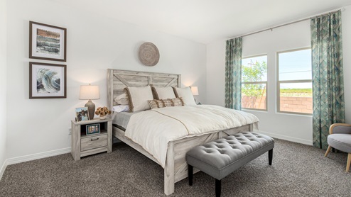 Welcome to Sahuarita Acres, where new homes by D.R. Horton offer the perfect blend of space, comfort, and modern convenience on expansive one-acre lots in the tranquil town of Sahuarita, Arizona. This unique community is designed for those who appreciate the luxury of space, with homes ranging from 1,900 to 2,600 square feet, each thoughtfully crafted with high-end finishes and features that cater to contemporary living. Sahuarita Acres provides a serene living experience with its spacious lots, perfect for creating your dream outdoor space. Whether you’re looking to park your RV, install a pool, or simply enjoy a large backyard, these one-acre homesites offer endless possibilities. The community also features walking trails that wind through the picturesque landscape, making it easy to enjoy the natural beauty of Sahuarita. Each home in Sahuarita Acres comes equipped with D.R. Horton’s Home is Connected® Smart Home package that includes a smart thermostat, video doorbell, keyless entry, a Wi-Fi-enabled garage door opener and more, ensuring that modern technology is at your fingertips. These new homes also new feature spray foam insulation for enhanced energy efficiency, RV parking with 30’ driveways, and three-car garages. Inside, you’ll find luxurious quartz countertops in the kitchens and bathrooms, 42” upper cabinets, dazzling wood-look tile flooring with thick 4 ¼ baseboards, and stainless steel appliances. These homes are also designed with energy efficiency in mind, meeting the stringent DOE Zero Energy Ready Home standards. This means your home is built to be so energy-efficient that a renewable energy system could offset most or all of the home's annual energy use, ensuring long-term savings and environmental benefits. Residents of Sahuarita Acres benefit from the peaceful, small-town charm of Sahuarita while still enjoying easy access to urban amenities. The community is just 30 minutes from downtown Tucson and only 15 miles from Davis-Monthan Air Force Base, making it an ideal location for those commuting to the city. Nearby, the Rancho Sahuarita shopping center offers a variety of dining and shopping options, including Fry’s, Dunkin’ Donuts, Starbucks, and more. Families will appreciate the excellent schools in the Sahuarita Unified School District, with Anza Trail Elementary, Anza Trail Middle School, and Walden Grove High School all located nearby. The community is also close to the popular Sahuarita Lake Park, which offers fishing, boating, and walking trails, providing ample opportunities for outdoor recreation. In addition to its scenic beauty and spacious homesites, Sahuarita Acres is close to several local attractions, including the Titan Missile Museum, Desert Diamond Casino, and the scenic Madera Canyon. Whether you’re looking to explore the outdoors or enjoy the quiet, laid-back vibe of Sahuarita, Sahuarita Acres offers a lifestyle that’s hard to match. Come home to Sahuarita Acres, where the perfect combination of space, luxury, and convenience awaits. Embrace the essence of Arizona living in this extraordinary community.