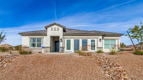 Welcome to Tortolita Trails, where new homes by D.R. Horton blend luxury and nature in the prestigious Dove Mountain area of Marana, Arizona. This exclusive community offers a serene living experience with only 82 homesites spread across 30 spacious acres, ensuring a low-density environment that provides ample privacy and tranquility. Surrounded by breathtaking 360-degree views of the Tortolita and Catalina Mountains, Tortolita Trails is a nature lover’s dream, with easy access to numerous trailheads, parks, and outdoor activities. Tortolita Trails features six charming single-story floor plans, ranging from 1,400 to 1,900 square feet, each crafted with high-quality finishes and modern amenities. Homes in this community feature spacious lots, beautiful Spanish lace stucco exteriors, tile roofs, and exquisitely landscaped front yards with auto drip irrigation. Inside, you’ll find luxurious quartz countertops in the kitchens and bathrooms, tile shower walls, 42” shaker-style cabinets, and stunning wood-look tile flooring throughout the main living areas. Each home is designed for comfort and convenience, with 9-foot ceilings, recessed lighting, and a Home is Connected® Smart Home package that includes a smart thermostat, video doorbell, keyless entry, a Wi-Fi-enabled garage door opener and more. These homes are not only stylish but also energy-efficient, meeting the stringent DOE Zero Energy Ready Home standards. Equipped with tankless water heaters, energy-efficient LED lighting, and advanced spray foam insulation, these homes are designed to reduce your environmental footprint while providing long-term savings on energy costs. Additionally, each home includes a single basin stainless steel kitchen sink with a water filtration system and a soft water loop for enhanced water quality. Living in Tortolita Trails means being part of a community that values both elegance and connection to nature. The community offers a range of amenities, including a park, playground, walking paths, ramadas, and grassy areas with picnic benches, perfect for family gatherings and outdoor activities. The prestigious Golf Club at Dove Mountain and the 5-star Ritz Carlton Resort are just minutes away, offering world-class golfing, dining, and spa experiences. Families will appreciate the top-rated Marana Unified School District, with the highly-rated Dove Mountain CSTEM K-8 School within walking distance. The community’s location also provides easy access to shopping, dining, and entertainment, with the nearby Houghton Town Center and Tangerine Sky Community Park offering everything you need just a short drive away. For outdoor enthusiasts, Tortolita Trails is surrounded by natural beauty and endless recreational opportunities. Explore the 29 miles of trails at Tortolita Mountain Park, or visit the nearby Tortolita Preserve, a 2,400-acre expanse of untouched desert perfect for hiking, biking, and wildlife viewing. The community’s proximity to Saguaro National Park and the Camino Loma Alta Bike Trail further enhances its appeal to those who love the outdoors. Come home to Tortolita Trails, where the fusion of elegant living and natural splendor creates an unparalleled lifestyle. Embrace the essence of Arizona living at its finest in this extraordinary community.