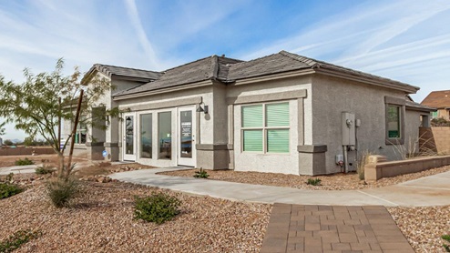 Welcome to Tortolita Trails, where new homes by D.R. Horton blend luxury and nature in the prestigious Dove Mountain area of Marana, Arizona. This exclusive community offers a serene living experience with only 82 homesites spread across 30 spacious acres, ensuring a low-density environment that provides ample privacy and tranquility. Surrounded by breathtaking 360-degree views of the Tortolita and Catalina Mountains, Tortolita Trails is a nature lover’s dream, with easy access to numerous trailheads, parks, and outdoor activities. Tortolita Trails features six charming single-story floor plans, ranging from 1,400 to 1,900 square feet, each crafted with high-quality finishes and modern amenities. Homes in this community feature spacious lots, beautiful Spanish lace stucco exteriors, tile roofs, and exquisitely landscaped front yards with auto drip irrigation. Inside, you’ll find luxurious quartz countertops in the kitchens and bathrooms, tile shower walls, 42” shaker-style cabinets, and stunning wood-look tile flooring throughout the main living areas. Each home is designed for comfort and convenience, with 9-foot ceilings, recessed lighting, and a Home is Connected® Smart Home package that includes a smart thermostat, video doorbell, keyless entry, a Wi-Fi-enabled garage door opener and more. These homes are not only stylish but also energy-efficient, meeting the stringent DOE Zero Energy Ready Home standards. Equipped with tankless water heaters, energy-efficient LED lighting, and advanced spray foam insulation, these homes are designed to reduce your environmental footprint while providing long-term savings on energy costs. Additionally, each home includes a single basin stainless steel kitchen sink with a water filtration system and a soft water loop for enhanced water quality. Living in Tortolita Trails means being part of a community that values both elegance and connection to nature. The community offers a range of amenities, including a park, playground, walking paths, ramadas, and grassy areas with picnic benches, perfect for family gatherings and outdoor activities. The prestigious Golf Club at Dove Mountain and the 5-star Ritz Carlton Resort are just minutes away, offering world-class golfing, dining, and spa experiences. Families will appreciate the top-rated Marana Unified School District, with the highly-rated Dove Mountain CSTEM K-8 School within walking distance. The community’s location also provides easy access to shopping, dining, and entertainment, with the nearby Houghton Town Center and Tangerine Sky Community Park offering everything you need just a short drive away. For outdoor enthusiasts, Tortolita Trails is surrounded by natural beauty and endless recreational opportunities. Explore the 29 miles of trails at Tortolita Mountain Park, or visit the nearby Tortolita Preserve, a 2,400-acre expanse of untouched desert perfect for hiking, biking, and wildlife viewing. The community’s proximity to Saguaro National Park and the Camino Loma Alta Bike Trail further enhances its appeal to those who love the outdoors. Come home to Tortolita Trails, where the fusion of elegant living and natural splendor creates an unparalleled lifestyle. Embrace the essence of Arizona living at its finest in this extraordinary community.