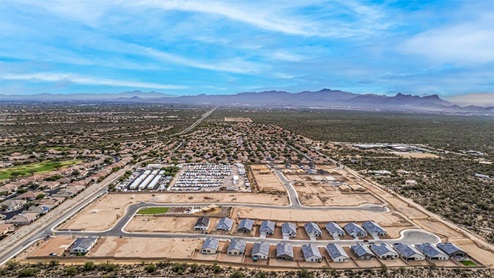 Welcome to Tortolita Trails, where new homes by D.R. Horton blend luxury and nature in the prestigious Dove Mountain area of Marana, Arizona. This exclusive community offers a serene living experience with only 82 homesites spread across 30 spacious acres, ensuring a low-density environment that provides ample privacy and tranquility. Surrounded by breathtaking 360-degree views of the Tortolita and Catalina Mountains, Tortolita Trails is a nature lover’s dream, with easy access to numerous trailheads, parks, and outdoor activities. Tortolita Trails features six charming single-story floor plans, ranging from 1,400 to 1,900 square feet, each crafted with high-quality finishes and modern amenities. Homes in this community feature spacious lots, beautiful Spanish lace stucco exteriors, tile roofs, and exquisitely landscaped front yards with auto drip irrigation. Inside, you’ll find luxurious quartz countertops in the kitchens and bathrooms, tile shower walls, 42” shaker-style cabinets, and stunning wood-look tile flooring throughout the main living areas. Each home is designed for comfort and convenience, with 9-foot ceilings, recessed lighting, and a Home is Connected® Smart Home package that includes a smart thermostat, video doorbell, keyless entry, a Wi-Fi-enabled garage door opener and more. These homes are not only stylish but also energy-efficient, meeting the stringent DOE Zero Energy Ready Home standards. Equipped with tankless water heaters, energy-efficient LED lighting, and advanced spray foam insulation, these homes are designed to reduce your environmental footprint while providing long-term savings on energy costs. Additionally, each home includes a single basin stainless steel kitchen sink with a water filtration system and a soft water loop for enhanced water quality. Living in Tortolita Trails means being part of a community that values both elegance and connection to nature. The community offers a range of amenities, including a park, playground, walking paths, ramadas, and grassy areas with picnic benches, perfect for family gatherings and outdoor activities. The prestigious Golf Club at Dove Mountain and the 5-star Ritz Carlton Resort are just minutes away, offering world-class golfing, dining, and spa experiences. Families will appreciate the top-rated Marana Unified School District, with the highly-rated Dove Mountain CSTEM K-8 School within walking distance. The community’s location also provides easy access to shopping, dining, and entertainment, with the nearby Houghton Town Center and Tangerine Sky Community Park offering everything you need just a short drive away. For outdoor enthusiasts, Tortolita Trails is surrounded by natural beauty and endless recreational opportunities. Explore the 29 miles of trails at Tortolita Mountain Park, or visit the nearby Tortolita Preserve, a 2,400-acre expanse of untouched desert perfect for hiking, biking, and wildlife viewing. The community’s proximity to Saguaro National Park and the Camino Loma Alta Bike Trail further enhances its appeal to those who love the outdoors. Come home to Tortolita Trails, where the fusion of elegant living and natural splendor creates an unparalleled lifestyle. Embrace the essence of Arizona living at its finest in this extraordinary community.