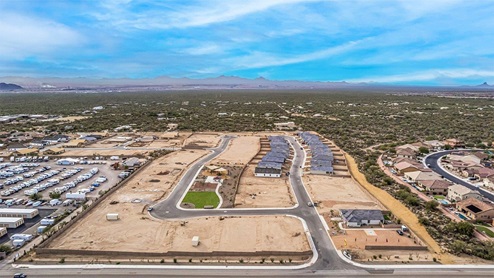Welcome to Tortolita Trails, where new homes by D.R. Horton blend luxury and nature in the prestigious Dove Mountain area of Marana, Arizona. This exclusive community offers a serene living experience with only 82 homesites spread across 30 spacious acres, ensuring a low-density environment that provides ample privacy and tranquility. Surrounded by breathtaking 360-degree views of the Tortolita and Catalina Mountains, Tortolita Trails is a nature lover’s dream, with easy access to numerous trailheads, parks, and outdoor activities. Tortolita Trails features six charming single-story floor plans, ranging from 1,400 to 1,900 square feet, each crafted with high-quality finishes and modern amenities. Homes in this community feature spacious lots, beautiful Spanish lace stucco exteriors, tile roofs, and exquisitely landscaped front yards with auto drip irrigation. Inside, you’ll find luxurious quartz countertops in the kitchens and bathrooms, tile shower walls, 42” shaker-style cabinets, and stunning wood-look tile flooring throughout the main living areas. Each home is designed for comfort and convenience, with 9-foot ceilings, recessed lighting, and a Home is Connected® Smart Home package that includes a smart thermostat, video doorbell, keyless entry, a Wi-Fi-enabled garage door opener and more. These homes are not only stylish but also energy-efficient, meeting the stringent DOE Zero Energy Ready Home standards. Equipped with tankless water heaters, energy-efficient LED lighting, and advanced spray foam insulation, these homes are designed to reduce your environmental footprint while providing long-term savings on energy costs. Additionally, each home includes a single basin stainless steel kitchen sink with a water filtration system and a soft water loop for enhanced water quality. Living in Tortolita Trails means being part of a community that values both elegance and connection to nature. The community offers a range of amenities, including a park, playground, walking paths, ramadas, and grassy areas with picnic benches, perfect for family gatherings and outdoor activities. The prestigious Golf Club at Dove Mountain and the 5-star Ritz Carlton Resort are just minutes away, offering world-class golfing, dining, and spa experiences. Families will appreciate the top-rated Marana Unified School District, with the highly-rated Dove Mountain CSTEM K-8 School within walking distance. The community’s location also provides easy access to shopping, dining, and entertainment, with the nearby Houghton Town Center and Tangerine Sky Community Park offering everything you need just a short drive away. For outdoor enthusiasts, Tortolita Trails is surrounded by natural beauty and endless recreational opportunities. Explore the 29 miles of trails at Tortolita Mountain Park, or visit the nearby Tortolita Preserve, a 2,400-acre expanse of untouched desert perfect for hiking, biking, and wildlife viewing. The community’s proximity to Saguaro National Park and the Camino Loma Alta Bike Trail further enhances its appeal to those who love the outdoors. Come home to Tortolita Trails, where the fusion of elegant living and natural splendor creates an unparalleled lifestyle. Embrace the essence of Arizona living at its finest in this extraordinary community.