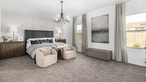Welcome to Tortolita Trails, where new homes by D.R. Horton blend luxury and nature in the prestigious Dove Mountain area of Marana, Arizona. This exclusive community offers a serene living experience with only 82 homesites spread across 30 spacious acres, ensuring a low-density environment that provides ample privacy and tranquility. Surrounded by breathtaking 360-degree views of the Tortolita and Catalina Mountains, Tortolita Trails is a nature lover’s dream, with easy access to numerous trailheads, parks, and outdoor activities. Tortolita Trails features six charming single-story floor plans, ranging from 1,400 to 1,900 square feet, each crafted with high-quality finishes and modern amenities. Homes in this community feature spacious lots, beautiful Spanish lace stucco exteriors, tile roofs, and exquisitely landscaped front yards with auto drip irrigation. Inside, you’ll find luxurious quartz countertops in the kitchens and bathrooms, tile shower walls, 42” shaker-style cabinets, and stunning wood-look tile flooring throughout the main living areas. Each home is designed for comfort and convenience, with 9-foot ceilings, recessed lighting, and a Home is Connected® Smart Home package that includes a smart thermostat, video doorbell, keyless entry, a Wi-Fi-enabled garage door opener and more. These homes are not only stylish but also energy-efficient, meeting the stringent DOE Zero Energy Ready Home standards. Equipped with tankless water heaters, energy-efficient LED lighting, and advanced spray foam insulation, these homes are designed to reduce your environmental footprint while providing long-term savings on energy costs. Additionally, each home includes a single basin stainless steel kitchen sink with a water filtration system and a soft water loop for enhanced water quality. Living in Tortolita Trails means being part of a community that values both elegance and connection to nature. The community offers a range of amenities, including a park, playground, walking paths, ramadas, and grassy areas with picnic benches, perfect for family gatherings and outdoor activities. The prestigious Golf Club at Dove Mountain and the 5-star Ritz Carlton Resort are just minutes away, offering world-class golfing, dining, and spa experiences. Families will appreciate the top-rated Marana Unified School District, with the highly-rated Dove Mountain CSTEM K-8 School within walking distance. The community’s location also provides easy access to shopping, dining, and entertainment, with the nearby Houghton Town Center and Tangerine Sky Community Park offering everything you need just a short drive away. For outdoor enthusiasts, Tortolita Trails is surrounded by natural beauty and endless recreational opportunities. Explore the 29 miles of trails at Tortolita Mountain Park, or visit the nearby Tortolita Preserve, a 2,400-acre expanse of untouched desert perfect for hiking, biking, and wildlife viewing. The community’s proximity to Saguaro National Park and the Camino Loma Alta Bike Trail further enhances its appeal to those who love the outdoors. Come home to Tortolita Trails, where the fusion of elegant living and natural splendor creates an unparalleled lifestyle. Embrace the essence of Arizona living at its finest in this extraordinary community.