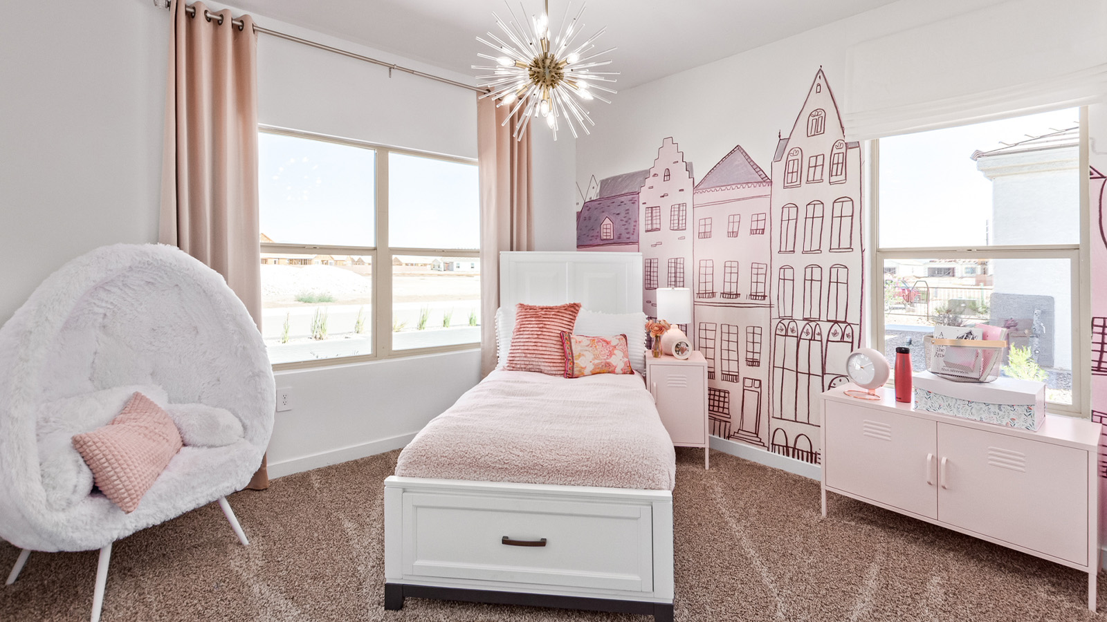 Introducing The Citrine, the crown jewel and largest floorplan within the Tortolita Trails community, located in the scenic Dove Mountain area of Marana, Arizona. Spanning 2,577 square feet, this impressive single-story new home offers a blend of space, style, and contemporary convenience, perfect for families seeking room to grow and entertain.  As you step through the welcoming entryway, you’re immediately drawn into the expansive great room, which flows comfortably into the dining area and kitchen. This open layout creates a warm and inviting atmosphere, ideal for both casual family dinners and larger gatherings. The kitchen is a chef's delight, complete with a spacious island, high-end quartz countertops, and ample storage within the 42” shaker-style cabinets. Adjacent to the kitchen, a cozy nook provides the perfect spot for morning coffee while enjoying views of the backyard.  The Citrine boasts five well-appointed bedrooms, providing flexibility for various lifestyle needs. The primary bedroom is situated at the rear of the home for added privacy, featuring a generous walk-in closet and a luxurious en-suite bathroom with dual sinks and a tiled shower. The additional four bedrooms are thoughtfully distributed throughout the home, offering comfort and convenience for guests or family members.  Outdoor living is a key feature of The Citrine, with a covered patio that extends the living space into the backyard, perfect for al fresco dining or simply relaxing in the shade. The two-car garage not only provides ample space for vehicles but also includes additional storage options to keep your home organized.  Energy efficiency and modern technology are at the forefront of The Citrine’s design. The home is equipped with tankless water heaters, energy-efficient LED lighting, and advanced spray foam insulation, all meeting the stringent DOE Zero Energy Ready Home standards. A Home is Connected® Smart Home package further enhances everyday living, with features like a smart thermostat, video doorbell, keyless entry, a Wi-Fi-enabled garage door opener and more.   As the largest floorplan within Tortolita Trails, The Citrine stands out not only for its size but also for its intentional layout and premium finishes. This home offers an unparalleled living experience in a community that embraces both elegance and a deep connection to nature. With easy access to outdoor activities, top-rated schools, and upscale amenities, The Citrine provides the perfect blend of comfort, style, and convenience in one of Arizona's most desirable neighborhoods.