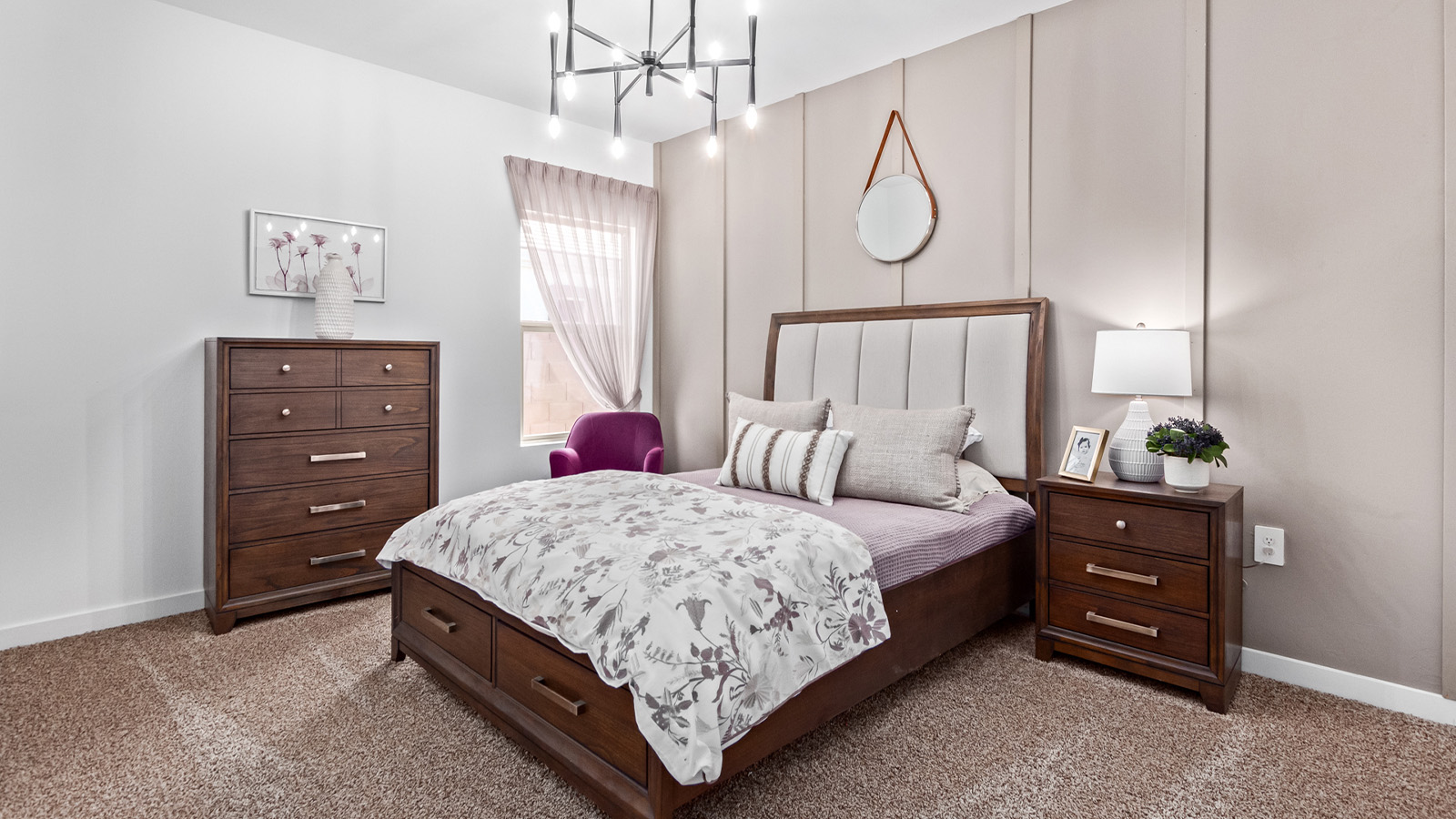 Introducing The Citrine, the crown jewel and largest floorplan within the Tortolita Trails community, located in the scenic Dove Mountain area of Marana, Arizona. Spanning 2,577 square feet, this impressive single-story new home offers a blend of space, style, and contemporary convenience, perfect for families seeking room to grow and entertain.  As you step through the welcoming entryway, you’re immediately drawn into the expansive great room, which flows comfortably into the dining area and kitchen. This open layout creates a warm and inviting atmosphere, ideal for both casual family dinners and larger gatherings. The kitchen is a chef's delight, complete with a spacious island, high-end quartz countertops, and ample storage within the 42” shaker-style cabinets. Adjacent to the kitchen, a cozy nook provides the perfect spot for morning coffee while enjoying views of the backyard.  The Citrine boasts five well-appointed bedrooms, providing flexibility for various lifestyle needs. The primary bedroom is situated at the rear of the home for added privacy, featuring a generous walk-in closet and a luxurious en-suite bathroom with dual sinks and a tiled shower. The additional four bedrooms are thoughtfully distributed throughout the home, offering comfort and convenience for guests or family members.  Outdoor living is a key feature of The Citrine, with a covered patio that extends the living space into the backyard, perfect for al fresco dining or simply relaxing in the shade. The two-car garage not only provides ample space for vehicles but also includes additional storage options to keep your home organized.  Energy efficiency and modern technology are at the forefront of The Citrine’s design. The home is equipped with tankless water heaters, energy-efficient LED lighting, and advanced spray foam insulation, all meeting the stringent DOE Zero Energy Ready Home standards. A Home is Connected® Smart Home package further enhances everyday living, with features like a smart thermostat, video doorbell, keyless entry, a Wi-Fi-enabled garage door opener and more.   As the largest floorplan within Tortolita Trails, The Citrine stands out not only for its size but also for its intentional layout and premium finishes. This home offers an unparalleled living experience in a community that embraces both elegance and a deep connection to nature. With easy access to outdoor activities, top-rated schools, and upscale amenities, The Citrine provides the perfect blend of comfort, style, and convenience in one of Arizona's most desirable neighborhoods.