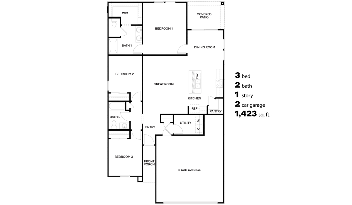 Sycamore Vista Baxter H35B floor plan