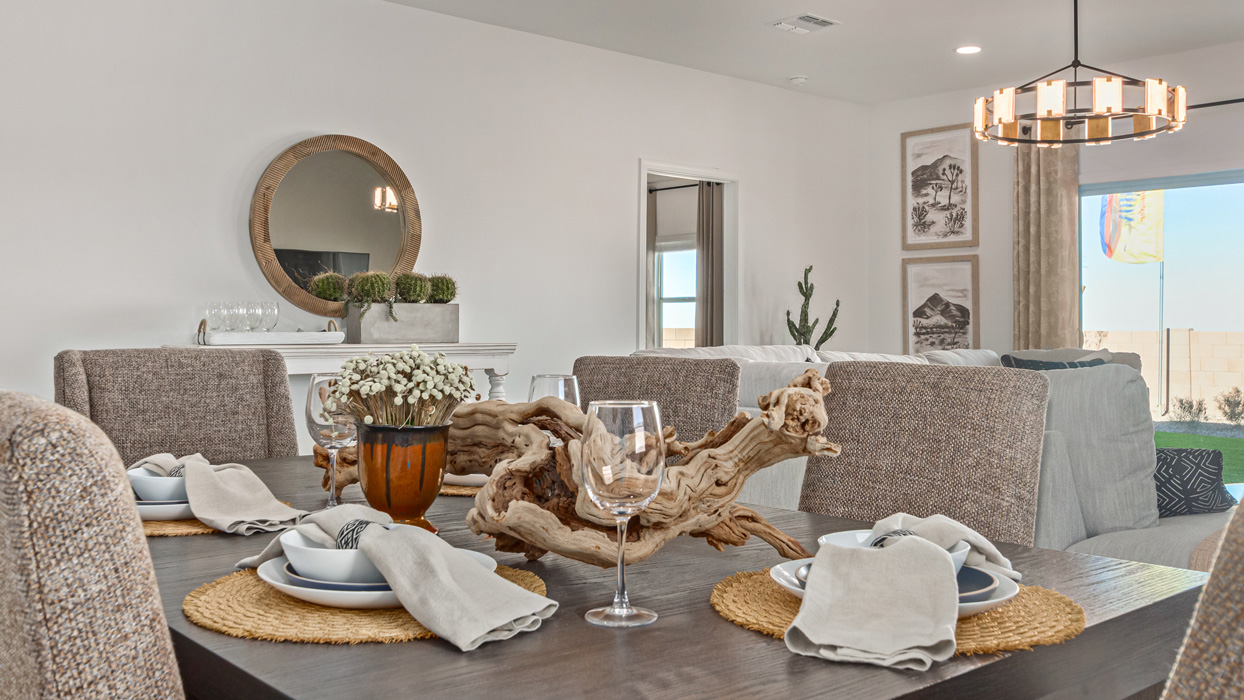 Welcome to the Kingston, a premier new home design situated in the picturesque Sycamore Vista community in Vail, Arizona. With an expansive 2,051 square feet of living space, this single-story home offers four bedrooms, two bathrooms, and a two-three car garage.  As you step inside, you are greeted by an inviting entryway that flows seamlessly into a heart of the home. The open-concept kitchen, equipped with a center island, modern appliances, and ample pantry space, makes it ideal for culinary adventures. Adjacent to the kitchen, the dining room offers easy access to the covered patio, where you can enjoy outdoor dining or simply relax in the tranquility of your private backyard.  The Kingston’s thoughtful layout ensures that every bedroom offers comfort and privacy. The primary suite, located at the rear of the home, features a large walk-in closet and an en-suite bathroom. The additional bedrooms are thoughtfully arranged to provide flexibility, whether you need a guest room, home office, or space for hobbies.  The Kingston is built with a focus on energy efficiency, featuring top-of-the-line insulation, energy-efficient appliances, and a smart home package that includes an automated thermostat, keyless entry, a Wi-Fi-enabled garage door opener, and more. This modern home not only offers comfort but also provides peace of mind with its energy-saving features and enhanced security systems.  Residents of Sycamore Vista enjoy a harmonious blend of rural tranquility and convenient urban access. With proximity to outdoor attractions like Coronado National Forest and Colossal Cave Mountain Park, as well as nearby schools and major employers, Sycamore Vista provides a unique living experience where nature and modern living coexist.  The Kingston at Sycamore Vista is more than just a house—it's a place to create lasting memories and live your best life.  *Images shown are for reference only. They depict the sales model home and may not represent the actual home.