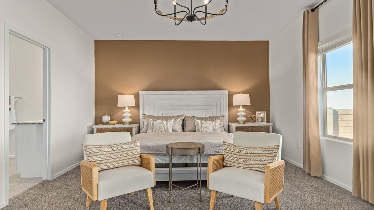 Welcome to the Kingston, a premier new home design situated in the picturesque Sycamore Vista community in Vail, Arizona. With an expansive 2,051 square feet of living space, this single-story home offers four bedrooms, two bathrooms, and a two-three car garage.  As you step inside, you are greeted by an inviting entryway that flows seamlessly into a heart of the home. The open-concept kitchen, equipped with a center island, modern appliances, and ample pantry space, makes it ideal for culinary adventures. Adjacent to the kitchen, the dining room offers easy access to the covered patio, where you can enjoy outdoor dining or simply relax in the tranquility of your private backyard.  The Kingston’s thoughtful layout ensures that every bedroom offers comfort and privacy. The primary suite, located at the rear of the home, features a large walk-in closet and an en-suite bathroom. The additional bedrooms are thoughtfully arranged to provide flexibility, whether you need a guest room, home office, or space for hobbies.  The Kingston is built with a focus on energy efficiency, featuring top-of-the-line insulation, energy-efficient appliances, and a smart home package that includes an automated thermostat, keyless entry, a Wi-Fi-enabled garage door opener, and more. This modern home not only offers comfort but also provides peace of mind with its energy-saving features and enhanced security systems.  Residents of Sycamore Vista enjoy a harmonious blend of rural tranquility and convenient urban access. With proximity to outdoor attractions like Coronado National Forest and Colossal Cave Mountain Park, as well as nearby schools and major employers, Sycamore Vista provides a unique living experience where nature and modern living coexist.  The Kingston at Sycamore Vista is more than just a house—it's a place to create lasting memories and live your best life.  *Images shown are for reference only. They depict the sales model home and may not represent the actual home.