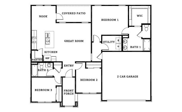 The Alvin Plan H50A Floor Plan