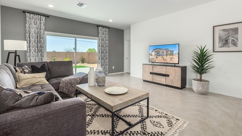 Welcome to Casas del Cerrito, an exclusive new home community by D.R. Horton, perfectly situated on Tucson’s highly sought-after east side. Designed for those who crave a blend of modern convenience, natural beauty, and top-notch education, this community offers the ideal setting for your next chapter. Nestled against the backdrop of breathtaking mountain views, Casas del Cerrito provides easy access to everything that makes Tucson a desirable place to live. Whether you’re heading to work or exploring the great outdoors, you’re never far from what you need. Enjoy quick access to major employers like Davis-Monthan Air Force Base, Raytheon, and Pima Community College East Campus, ensuring your commute is a breeze. Families will appreciate the proximity to exceptional schools, including the esteemed Leman Academy of Excellence and Legacy Traditional School, both located within a mile of the community. With these top-tier schools just around the corner, you can rest assured your children will receive an exceptional education. Outdoor enthusiasts will love being just minutes from Saguaro National Park East, where you can explore miles of hiking and biking trails, admire the majestic saguaro cacti, and take in the stunning desert landscapes. Casas del Cerrito is also close to Lincoln Park, Agua Caliente Regional Park, Mount Lemmon, Reddington Pass, Tanque Verde Falls, multiple Dog Parks, and so much more! Casas del Cerrito is more than just a place to live—it’s a place to thrive. Our homes range from 3 to 5 bedrooms and feature modern, energy-efficient designs that meet the DOE Zero Energy Ready Home standards. Each home is equipped with our signature Home Is Connected Smart Home Package, giving you control and peace of mind. Standard features include elegant granite countertops in kitchens and bathrooms, 18”x18” tile flooring throughout all areas except bedrooms, and spacious walk-in closets in the primary suites. The homes also offer larger lots, pool-ready and perfect for your backyard dreams. The Spanish lace stucco exteriors, tile roofs, and professionally landscaped front yards with auto-drip irrigation add to the curb appeal. For those who enjoy recreational activities, Casas del Cerrito is surrounded by a plethora of options. Tee off at Fred Enke Golf Course, ride the trails at nearby mountain bike parks, or enjoy a day at one of the many stables like Raven Ranch and Sonoran Stables. When it’s time to relax, visit nearby attractions like Trail Dust Town, Park Place Mall, or catch a movie at Galaxy Theatres. Casas del Cerrito offers a unique blend of urban convenience and natural serenity, making it the perfect place to call home. Join this vibrant community and start living the lifestyle you’ve always dreamed of.