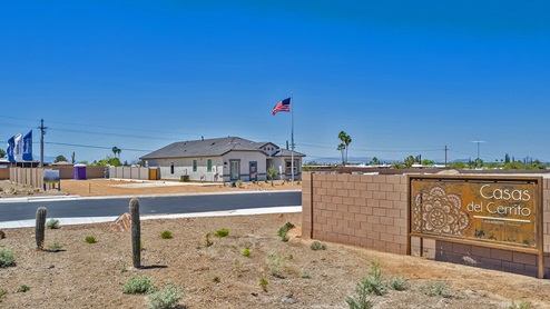 Welcome to Casas del Cerrito, an exclusive new home community by D.R. Horton, perfectly situated on Tucson’s highly sought-after east side. Designed for those who crave a blend of modern convenience, natural beauty, and top-notch education, this community offers the ideal setting for your next chapter. Nestled against the backdrop of breathtaking mountain views, Casas del Cerrito provides easy access to everything that makes Tucson a desirable place to live. Whether you’re heading to work or exploring the great outdoors, you’re never far from what you need. Enjoy quick access to major employers like Davis-Monthan Air Force Base, Raytheon, and Pima Community College East Campus, ensuring your commute is a breeze. Families will appreciate the proximity to exceptional schools, including the esteemed Leman Academy of Excellence and Legacy Traditional School, both located within a mile of the community. With these top-tier schools just around the corner, you can rest assured your children will receive an exceptional education. Outdoor enthusiasts will love being just minutes from Saguaro National Park East, where you can explore miles of hiking and biking trails, admire the majestic saguaro cacti, and take in the stunning desert landscapes. Casas del Cerrito is also close to Lincoln Park, Agua Caliente Regional Park, Mount Lemmon, Reddington Pass, Tanque Verde Falls, multiple Dog Parks, and so much more! Casas del Cerrito is more than just a place to live—it’s a place to thrive. Our homes range from 3 to 5 bedrooms and feature modern, energy-efficient designs that meet the DOE Zero Energy Ready Home standards. Each home is equipped with our signature Home Is Connected Smart Home Package, giving you control and peace of mind. Standard features include elegant granite countertops in kitchens and bathrooms, 18”x18” tile flooring throughout all areas except bedrooms, and spacious walk-in closets in the primary suites. The homes also offer larger lots, pool-ready and perfect for your backyard dreams. The Spanish lace stucco exteriors, tile roofs, and professionally landscaped front yards with auto-drip irrigation add to the curb appeal. For those who enjoy recreational activities, Casas del Cerrito is surrounded by a plethora of options. Tee off at Fred Enke Golf Course, ride the trails at nearby mountain bike parks, or enjoy a day at one of the many stables like Raven Ranch and Sonoran Stables. When it’s time to relax, visit nearby attractions like Trail Dust Town, Park Place Mall, or catch a movie at Galaxy Theatres. Casas del Cerrito offers a unique blend of urban convenience and natural serenity, making it the perfect place to call home. Join this vibrant community and start living the lifestyle you’ve always dreamed of.