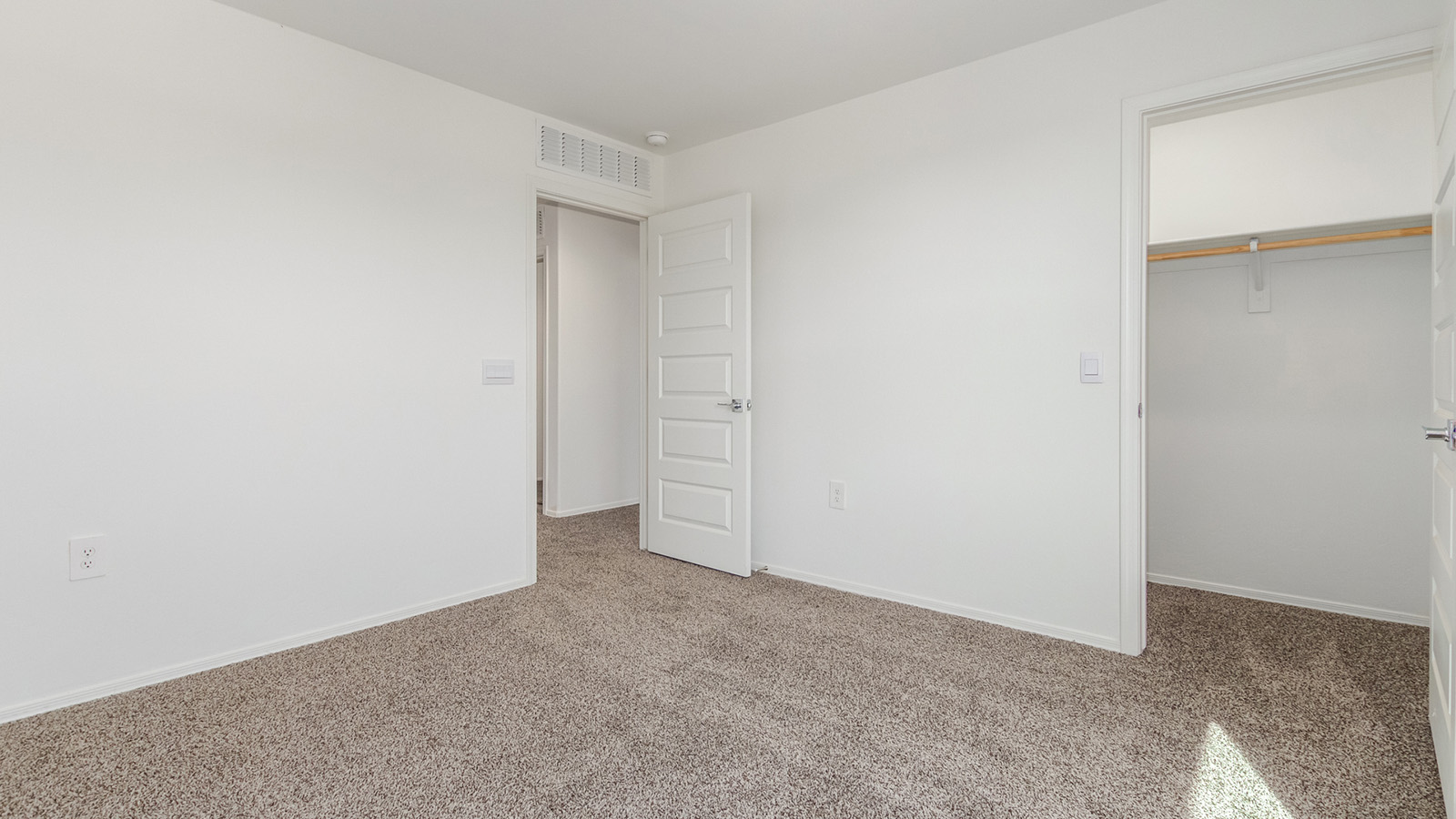 Step into The Grace, a charming two-story new home in the welcoming Senita Crossing community, designed for modern living with a blend of style and practicality. With 1,963 square feet, this home offers four bedrooms, two and a half bathrooms, and ample space for both family life and entertaining.  As you walk through the front porch and enter the home, you're greeted by a welcoming entryway that leads directly into the spacious great room. This central gathering space effortlessly connects to the dining area and kitchen, creating an inviting atmosphere for both daily activities and special occasions. The kitchen is equipped with granite countertops, a central island, and stylish Shaker cabinetry, making it as functional as it is aesthetically pleasing. A walk-in pantry provides additional storage, ensuring your kitchen remains organized and ready for any culinary adventure.  Upstairs, you’ll find all four bedrooms, each designed to offer comfort and privacy. The primary bedroom features a generous walk-in closet and an en-suite bathroom with dual sinks and a spacious shower, providing a serene space to unwind at the end of the day. The remaining three bedrooms share a full bathroom and are conveniently located near the laundry room, making household tasks more efficient.  The outdoor living space at The Grace is equally impressive. The covered patio offers a perfect spot to enjoy Tucson’s beautiful weather, whether you’re hosting a barbecue or simply relaxing outdoors.  Living in Senita Crossing means you’re part of a community that values both convenience and quality. Located on Tucson’s southeast side, this neighborhood offers easy access to I-10, making commutes to major employers like Raytheon and Davis-Monthan Air Force Base quick and easy. The University of Arizona is also within reach, making this an ideal location for both families and professionals.  Inside The Grace, you’ll find modern conveniences like 12”x12” ceramic tile flooring throughout most areas, granite countertops, and stainless steel appliances, including a gas range, microwave, and dishwasher. The Home is Connected® Smart Home package ensures that your home is as technologically advanced as it is comfortable, with features like a smart thermostat, video doorbell, keyless entry and more.  Energy efficiency is a priority at Senita Crossing, with homes designed to meet DOE Zero Energy Ready standards. Features like tankless water heaters, LED lighting, and advanced spray foam insulation contribute to lower energy costs and a reduced carbon footprint, making The Grace a sustainable and cost-effective living choice.  Senita Crossing also offers a range of family-friendly amenities, including a park with a playground, a ramada, and a grassy common area. The community’s maintained bike and walking trail connects to McCain Loop, providing plenty of opportunities for outdoor recreation.