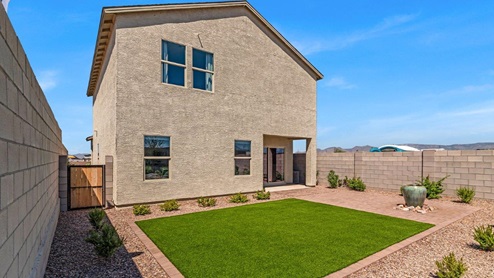 Discover Blackhawk, a vibrant new home community by D.R. Horton in Tucson, Arizona, offering the perfect blend of convenience, quality, and the joys of Arizona living. Located just minutes from I-10, Blackhawk provides easy access to downtown Tucson, the University of Arizona, and major employers like Davis-Monthan Air Force Base, Raytheon, and Tucson International Airport. This prime location ensures that shopping, dining, and entertainment are never far away, making it an ideal choice for families, professionals, and retirees alike. Blackhawk features a range of thoughtfully designed homes, with options ranging from 3 to 5 bedrooms and 1,300 to 2,500 square feet. These homes are crafted for comfort, style, and energy efficiency, featuring granite countertops in the kitchen and bathrooms, tile flooring throughout the main areas, spacious walk-in closets, dual vanities in the master bathroom, and expansive lots for outdoor living. Each home is built with a Spanish lace stucco exterior and comes with a landscaped front yard, complete with an auto drip irrigation system. Additionally, these homes are equipped with D.R. Horton’s Home is Connected Smart Home package, which includes a smart thermostat, video doorbell, keyless entry, Deako Smart Switches, a Wi-Fi-enabled garage door opener and more! Living in Blackhawk means enjoying the benefits of a Zero Energy Ready Home, built to meet rigorous energy efficiency and performance standards. These high-performance homes are designed to save you money on energy costs while reducing your environmental footprint. The community itself offers a variety of amenities, including playgrounds with jungle gyms, parks, ramadas, and walking and biking trails that encourage a healthy, active lifestyle. The Sunnyside School District serves Blackhawk, with top-rated schools like Craycroft Elementary, Billy Lane Middle School, and Desert View High School nearby. Families will appreciate the safe, welcoming environment of the community, as well as the abundance of nearby parks and recreational opportunities. Outdoor enthusiasts will love the proximity to Saguaro National Park, Cienega Creek Natural Preserve, and Del Lago Golf Club, offering endless opportunities for hiking, cycling, and exploring the stunning Arizona landscape. Blackhawk is situated in a rapidly growing area of Tucson, providing affordable housing in a community that is as vibrant as it is welcoming. With ongoing development projects and a strong sense of community, Blackhawk promises a bright future for all its residents. Experience the best of Arizona living at Blackhawk, where quality, convenience, and community come together beautifully.