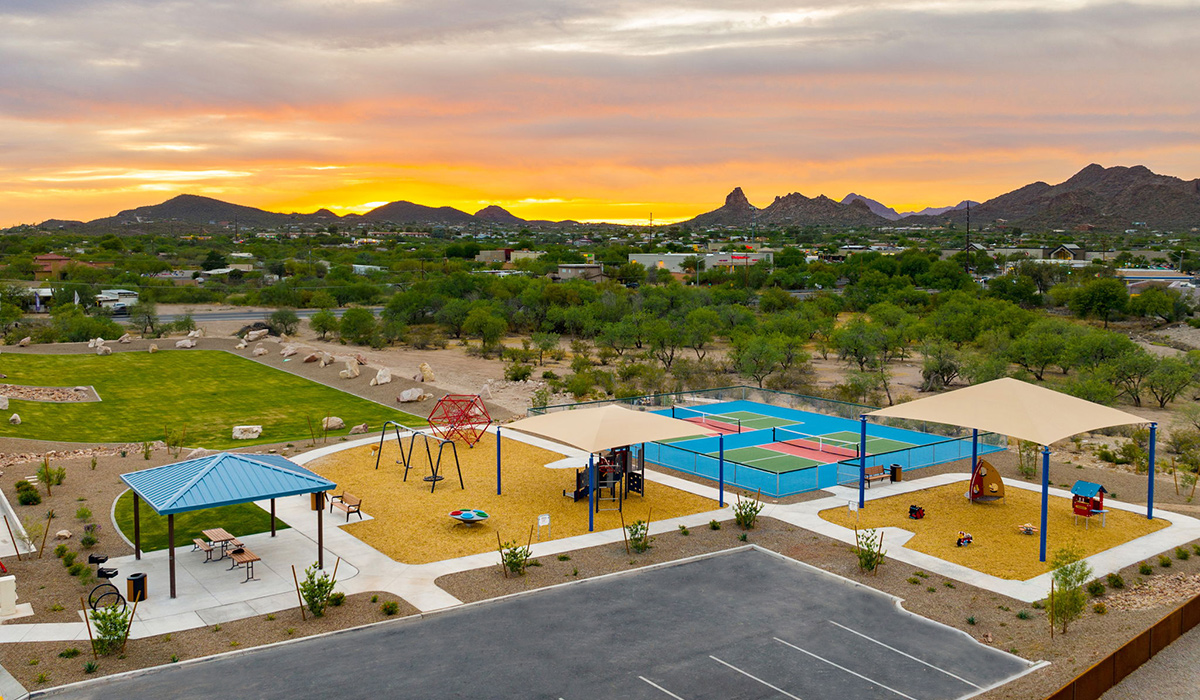 Introducing Redford Estates by D.R. Horton – Your Future Awaits in Southwest Tucson. Get ready for something spectacular! D.R. Horton is breaking ground on Redford Estates, our newest community on the booming southwest side of Tucson. Positioned along the key Valencia corridor just off I-19.  Spanning nearly 7 acres of planned recreation and park space, Redford Estates offers an unparalleled lifestyle. Imagine spending your weekends enjoying the expansive green areas, complete with walking paths and open spaces. And with Ebonee Marie Moody Park immediately to the south, your family will have access to baseball fields, basketball courts, playgrounds, ramadas, and more, right at your doorstep.  Our homes at Redford Estates are designed with the future in mind. Each home features a Spanish lace stucco exterior, landscaped front yards with auto drip irrigation, and large backyards that are fully fenced and ready for your personal touch. Covered front porches and back patios offer the perfect spots to unwind and enjoy Tucson's breathtaking sunsets. Inside, the Home is Connected® Smart Home package brings modern convenience to your fingertips with a smart thermostat, video doorbell, keyless entry, and a Wi-Fi-enabled garage door opener.  Redford Estates is not just a place to live—it's a gateway to everything that makes Tucson unique. For those with a passion for food, Tucson's designation as a UNESCO City of Gastronomy means you'll be surrounded by some of the best culinary experiences the city has to offer, from traditional Mexican cuisine to innovative dishes that honor local heritage.  Outdoor enthusiasts will love being close to Tucson Mountain Park and The Loop, the nation's top-rated bike path, offering miles of scenic beauty for biking, walking, and exploration. Plus, with quick access to major employers like the University of Arizona and Tucson International Airport, Redford Estates is perfectly positioned for both work and play.