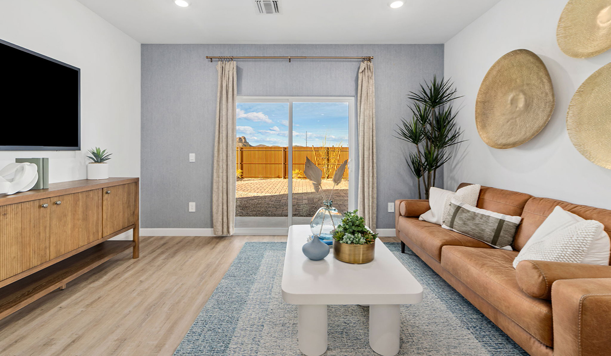 Introducing the Carolina — a thoughtfully designed single-story home offering 1,536 sq. ft. of modern comfort at Redford Estates in Southwest Tucson, Arizona.  With three bedrooms, two full bathrooms, and a two-car garage, this efficient and beautifully planned layout is perfect for those seeking convenience, comfort, and single-level living.  A welcoming front porch invites you inside, where the entryway opens into a bright and beautifully crafted living space. The heart of the home is the well-appointed kitchen, featuring a large center island, walk-in pantry, and stylish Shaker-style cabinetry.  Overlooking the dining area and great room, this open layout makes it easy to cook, gather, and entertain with ease.  The primary bedroom is thoughtfully positioned at the rear of the home, creating a private retreat. Complete with a large en-suite bathroom and walk-in closet, it's designed for relaxation and convenience.  Two additional bedrooms are located toward the front of the home, offering flexibility for family, guests, a home office, or hobbies, and share a full secondary hallway bathroom.  Our homes at Redford Estates are designed with the future in mind. Each home features a Spanish lace stucco exterior, landscaped front yards with auto drip irrigation, and large backyards that are fully fenced and ready for your personal touch. Inside, the Home is Connected® Smart Home package brings modern convenience to your fingertips with a smart thermostat, video doorbell, keyless entry, and a Wi-Fi-enabled garage door opener.  With its smart layout, modern features, and effortless single-story living, the Carolina brings comfort and functionality together in a one beautifully designed home here at Redford Estates.  *Images shown are for reference only. They depict the Carolina model home and may not represent the actual home.