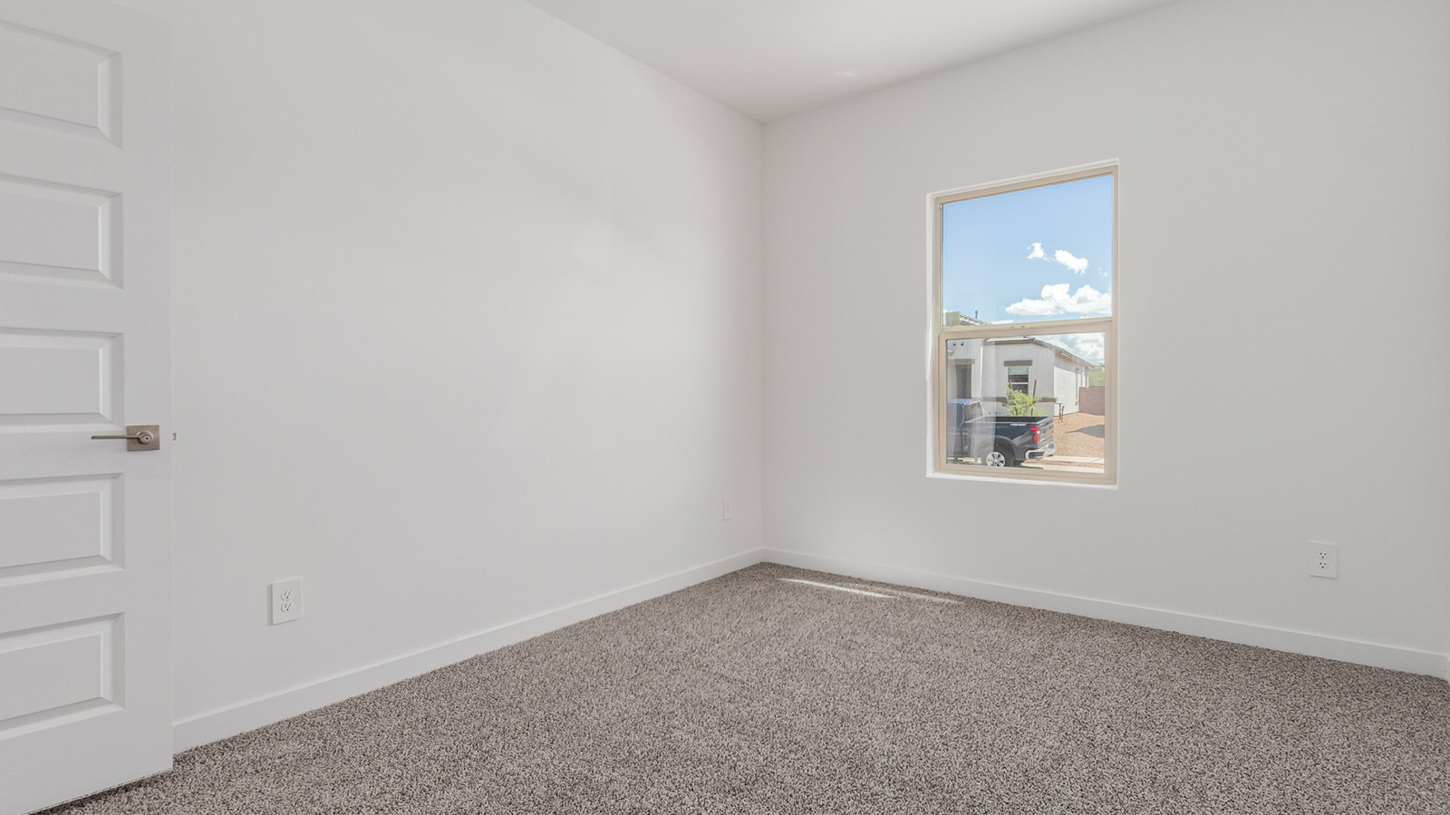 Introducing The River plan at The Oasis at Rocking K, a standout two-story new home that epitomizes spacious living and modern amenities in the scenic backdrop of Vail, Arizona. Nestled within this master-planned community, The River offers an impressive 2,396 square feet of living space, making it the largest floorplan available at The Oasis. This home is intentionally designed to accommodate the needs of growing families, with five bedrooms and three bathrooms, ensuring plenty of space for everyone.  The exterior of The River plan exudes charm and character, with its Spanish lace stucco finish and tile roof that blends seamlessly into the picturesque surroundings. The home’s front yard is meticulously landscaped with auto drip irrigation, providing a welcoming entrance to this beautiful residence.  Upon entering The River, you'll be greeted by a bright and inviting great room that flows effortlessly into the dining room and kitchen, creating a harmonious space perfect for entertaining or family gatherings. The kitchen is a chef’s day dream, featuring quartz countertops, 42” shaker-style cabinets, and stainless steel appliances, all designed to inspire culinary creativity. The main floor also includes the luxurious owner’s suite, which serves as a private sanctuary. This suite features a spacious walk-in closet and an en-suite bathroom with dual vanities, a walk-in shower, and a soaking tub, providing the perfect retreat at the end of the day. Additionally, a second bedroom on the main floor offers flexibility, ideal for guests or a home office.  As you ascend to the second story, you'll find three additional bedrooms, all with easy access to a full bathroom. A generous loft area on the second floor offers additional living space, ideal for a media room, play area, or home gym.  The River plan is not just about style and space; it’s also about modern convenience and energy efficiency. The home is equipped with D.R. Horton’s Home is Connected® Smart Home package, which includes a smart thermostat, video doorbell, keyless entry, Wi-Fi-enabled garage door opener, and Deako light switches, ensuring that your home is as functional as it is beautiful. Additionally, the home meets the DOE Zero Energy Ready Home standards, featuring energy-efficient elements such as spray foam insulation, a tankless water heater, LED lighting throughout and more.  Living at The Oasis at Rocking K means more than just owning a home; it means being part of a vibrant community. With access to amenities like ramadas, picnic areas, walking paths, and recreational fields, plus the greater Rocking K master-planned neighborhood’s splashpad, event lawn, playground, and events, there’s always something to do. Residents also enjoy the convenience of nearby schools, shopping, dining, and outdoor recreational opportunities, making The Oasis at Rocking K the perfect place to call home.  The River plan at The Oasis at Rocking K is where space, style, and smart living converge, offering a home designed for the way you live today.