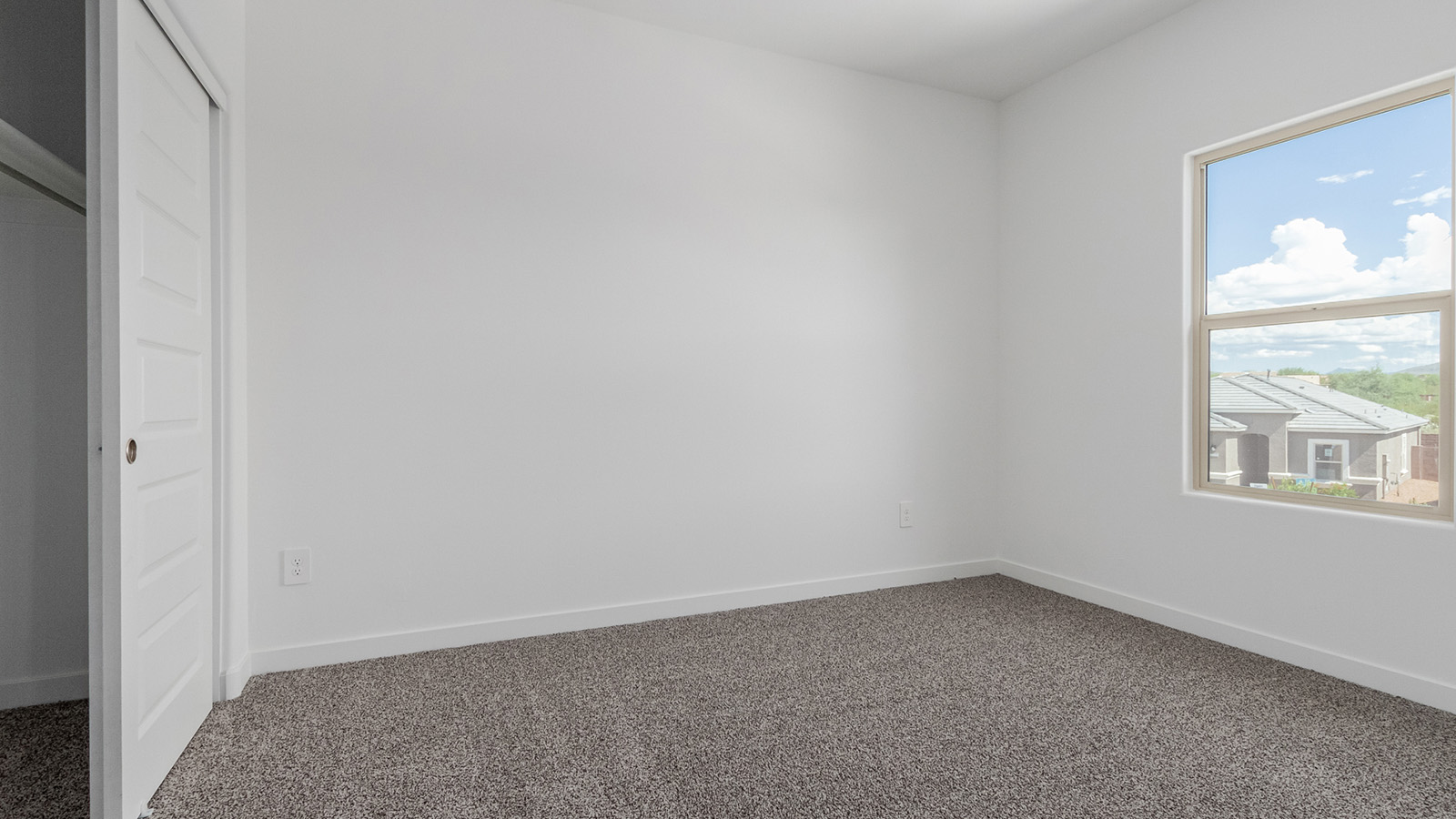 Introducing The River plan at The Oasis at Rocking K, a standout two-story new home that epitomizes spacious living and modern amenities in the scenic backdrop of Vail, Arizona. Nestled within this master-planned community, The River offers an impressive 2,396 square feet of living space, making it the largest floorplan available at The Oasis. This home is intentionally designed to accommodate the needs of growing families, with five bedrooms and three bathrooms, ensuring plenty of space for everyone.  The exterior of The River plan exudes charm and character, with its Spanish lace stucco finish and tile roof that blends seamlessly into the picturesque surroundings. The home’s front yard is meticulously landscaped with auto drip irrigation, providing a welcoming entrance to this beautiful residence.  Upon entering The River, you'll be greeted by a bright and inviting great room that flows effortlessly into the dining room and kitchen, creating a harmonious space perfect for entertaining or family gatherings. The kitchen is a chef’s day dream, featuring quartz countertops, 42” shaker-style cabinets, and stainless steel appliances, all designed to inspire culinary creativity. The main floor also includes the luxurious owner’s suite, which serves as a private sanctuary. This suite features a spacious walk-in closet and an en-suite bathroom with dual vanities, a walk-in shower, and a soaking tub, providing the perfect retreat at the end of the day. Additionally, a second bedroom on the main floor offers flexibility, ideal for guests or a home office.  As you ascend to the second story, you'll find three additional bedrooms, all with easy access to a full bathroom. A generous loft area on the second floor offers additional living space, ideal for a media room, play area, or home gym.  The River plan is not just about style and space; it’s also about modern convenience and energy efficiency. The home is equipped with D.R. Horton’s Home is Connected® Smart Home package, which includes a smart thermostat, video doorbell, keyless entry, Wi-Fi-enabled garage door opener, and Deako light switches, ensuring that your home is as functional as it is beautiful. Additionally, the home meets the DOE Zero Energy Ready Home standards, featuring energy-efficient elements such as spray foam insulation, a tankless water heater, LED lighting throughout and more.  Living at The Oasis at Rocking K means more than just owning a home; it means being part of a vibrant community. With access to amenities like ramadas, picnic areas, walking paths, and recreational fields, plus the greater Rocking K master-planned neighborhood’s splashpad, event lawn, playground, and events, there’s always something to do. Residents also enjoy the convenience of nearby schools, shopping, dining, and outdoor recreational opportunities, making The Oasis at Rocking K the perfect place to call home.  The River plan at The Oasis at Rocking K is where space, style, and smart living converge, offering a home designed for the way you live today.