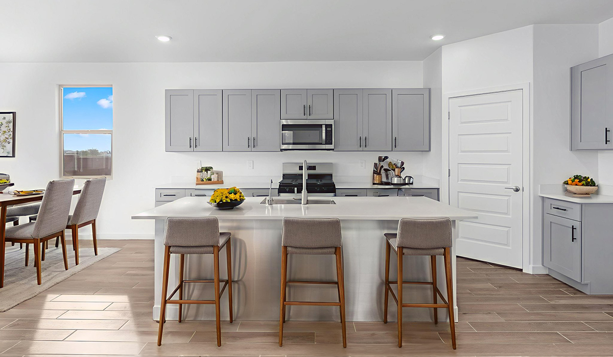 The Juniper at The Oasis at Rocking K presents an exceptional living experience that blends comfort and style within its thoughtfully crafted 2,439 square feet. This two-story, four-bedroom, two full bathroom, and one half-bathroom home offers space and room to grow. This home features a three-car tandem garage. The Juniper home is designed to cater to a variety of lifestyle needs, offering both privacy and open spaces that encourage togetherness. As you step into the welcoming entryway, you're led into a spacious great room that seamlessly connects with the dining room and kitchen, creating a perfect setting for daily living and entertaining. The kitchen is a true culinary delight, featuring elegant countertops, shaker-style cabinets, and a modern layout that includes a pantry for additional storage.  Welcome to The Juniper at Oasis at Rocking K, a premier D.R. Horton new home community nestled in the picturesque landscapes of Vail, Arizona, where new homes blend seamlessly with the breathtaking surroundings of the Rincon Mountains. Experience the perfect balance of tranquility and modern convenience in this master-planned neighborhood, designed to offer a lifestyle that caters to families, nature enthusiasts, and anyone seeking a peaceful yet connected community.  Each home in The Oasis at Rocking K is equipped with D.R. Horton’s Home is Connected® Smart Home package, which includes a smart thermostat, video doorbell, keyless entry, Wi-Fi-enabled garage door opener, and Deako light switches. Additionally, these homes meet the stringent DOE Zero Energy Ready Home standards, making them not only comfortable and modern but also exceptionally energy efficient. With features like spray foam insulation, tankless water heaters and LED lighting, these homes are designed to reduce your environmental footprint and provide long-term savings on energy costs.  Living at Rocking K means being part of a vibrant, family-oriented community with a strong sense of connection among residents. The Oasis at Rocking K offers a variety of amenities, including ramadas, picnic tables, and grassy areas perfect for gatherings. Residents also have access to the greater Rocking K master-planned neighborhood amenities, such as a splashpad, large event lawn, walking paths, multipurpose fields, basketball and pickleball courts, and an innovative playground with a zip-line and jungle gym. The new K-8 school, set to open in 2025, is just one of the many features that make Rocking K ideal for families.  Life at Rocking K is further enriched by a lively calendar of lifestyle events, thoughtfully organized by the Rocking K Homeowners Association. These events are a cornerstone of community life, fostering a strong sense of connection among residents. Whether you’re looking to enjoy a quiet evening star gazing in the park or engage in fun activities with neighbors, there’s always something happening. The quarterly lifestyle calendar is packed with regular and seasonal events, including movie nights in the park, sports and summer camps for kids, and wine tasting events for adults. Families can join hiking groups, participate in trivia nights, or enjoy the various holiday celebrations. The community comes alive during the holidays with loads of themed events, arts and crafts fairs, and car shows. Rocking K’s commitment to providing a dynamic and engaging environment ensures that there’s always an opportunity to make memories and build lasting friendships right in your neighborhood.  Residents of Rocking K benefit from easy access to I-10, making commutes to Tucson and surrounding areas a breeze. The community is close to major employers such as Davis-Monthan Air Force Base, Raytheon, and the University of Arizona, as well as top-notch healthcare facilities like TMC Rincon and Northwest Hospital East. The nearby Houghton Town Center and Houghton Rd. business corridor offer convenient shopping, dining, and services.  For outdoor enthusiasts, Rocking K is surrounded by natural beauty and recreational opportunities. Explore the hiking and biking trails at Colossal Cave Mountain Park, Saguaro National Park East, and the Arizona Trail. Enjoy golfing at Del Lago Golf Course or take a short drive to Sonoita for a day trip to Arizona’s Wine Country. Whether it’s hiking, camping, or simply taking in the stunning views, Rocking K is your gateway to the great outdoors. With 360-degree mountain views, calm and quiet evenings, and a location that’s close to everything you need, Rocking K is truly a community where you can thrive. Experience the best of Arizona living at The Oasis at Rocking K, where your new home awaits in a community that offers everything you need for a fulfilling lifestyle.  *Images shown are for reference only. They depict the Juniper model home and include virtual staging and may not represent the actual home.