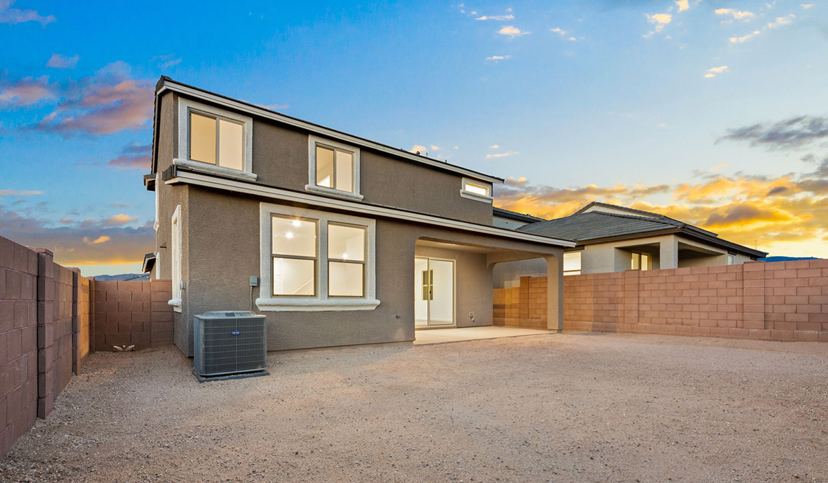 The Juniper at The Oasis at Rocking K presents an exceptional living experience that blends comfort and style within its thoughtfully crafted 2,439 square feet. This two-story, four-bedroom, two full bathroom, and one half-bathroom home offers space and room to grow. This home features a three-car tandem garage. The Juniper home is designed to cater to a variety of lifestyle needs, offering both privacy and open spaces that encourage togetherness. As you step into the welcoming entryway, you're led into a spacious great room that seamlessly connects with the dining room and kitchen, creating a perfect setting for daily living and entertaining. The kitchen is a true culinary delight, featuring elegant countertops, shaker-style cabinets, and a modern layout that includes a pantry for additional storage.  Welcome to The Juniper at Oasis at Rocking K, a premier D.R. Horton new home community nestled in the picturesque landscapes of Vail, Arizona, where new homes blend seamlessly with the breathtaking surroundings of the Rincon Mountains. Experience the perfect balance of tranquility and modern convenience in this master-planned neighborhood, designed to offer a lifestyle that caters to families, nature enthusiasts, and anyone seeking a peaceful yet connected community.  Each home in The Oasis at Rocking K is equipped with D.R. Horton’s Home is Connected® Smart Home package, which includes a smart thermostat, video doorbell, keyless entry, Wi-Fi-enabled garage door opener, and Deako light switches. Additionally, these homes meet the stringent DOE Zero Energy Ready Home standards, making them not only comfortable and modern but also exceptionally energy efficient. With features like spray foam insulation, tankless water heaters and LED lighting, these homes are designed to reduce your environmental footprint and provide long-term savings on energy costs.  Living at Rocking K means being part of a vibrant, family-oriented community with a strong sense of connection among residents. The Oasis at Rocking K offers a variety of amenities, including ramadas, picnic tables, and grassy areas perfect for gatherings. Residents also have access to the greater Rocking K master-planned neighborhood amenities, such as a splashpad, large event lawn, walking paths, multipurpose fields, basketball and pickleball courts, and an innovative playground with a zip-line and jungle gym. The new K-8 school, set to open in 2025, is just one of the many features that make Rocking K ideal for families. Life at Rocking K is further enriched by a lively calendar of lifestyle events, thoughtfully organized by the Rocking K Homeowners Association. These events are a cornerstone of community life, fostering a strong sense of connection among residents. Whether you’re looking to enjoy a quiet evening star gazing in the park or engage in fun activities with neighbors, there’s always something happening. The quarterly lifestyle calendar is packed with regular and seasonal events, including movie nights in the park, sports and summer camps for kids, and wine tasting events for adults. Families can join hiking groups, participate in trivia nights, or enjoy the various holiday celebrations. The community comes alive during the holidays with loads of themed events, arts and crafts fairs, and car shows. Rocking K’s commitment to providing a dynamic and engaging environment ensures that there’s always an opportunity to make memories and build lasting friendships right in your neighborhood.  Residents of Rocking K benefit from easy access to I-10, making commutes to Tucson and surrounding areas a breeze. The community is close to major employers such as Davis-Monthan Air Force Base, Raytheon, and the University of Arizona, as well as top-notch healthcare facilities like TMC Rincon and Northwest Hospital East. The nearby Houghton Town Center and Houghton Rd. business corridor offer convenient shopping, dining, and services. For outdoor enthusiasts, Rocking K is surrounded by natural beauty and recreational opportunities. Explore the hiking and biking trails at Colossal Cave Mountain Park, Saguaro National Park East, and the Arizona Trail. Enjoy golfing at Del Lago Golf Course or take a short drive to Sonoita for a day trip to Arizona’s Wine Country. Whether it’s hiking, camping, or simply taking in the stunning views, Rocking K is your gateway to the great outdoors. With 360-degree mountain views, calm and quiet evenings, and a location that’s close to everything you need, Rocking K is truly a community where you can thrive. Experience the best of Arizona living at The Oasis at Rocking K, where your new home awaits in a community that offers everything you need for a fulfilling lifestyle.  *Images shown are for reference only. They depict the Juniper model home and include virtual staging and may not represent the actual home.