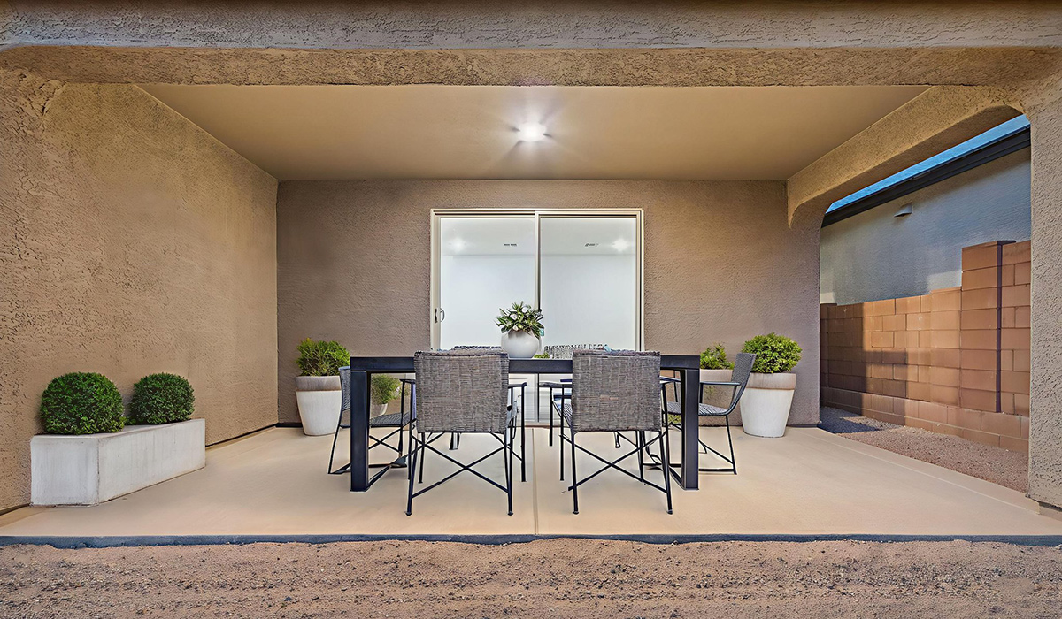 The Juniper at The Oasis at Rocking K presents an exceptional living experience that blends comfort and style within its thoughtfully crafted 2,439 square feet. This two-story, four-bedroom, two full bathroom, and one half-bathroom home offers space and room to grow. This home features a three-car tandem garage. The Juniper home is designed to cater to a variety of lifestyle needs, offering both privacy and open spaces that encourage togetherness. As you step into the welcoming entryway, you're led into a spacious great room that seamlessly connects with the dining room and kitchen, creating a perfect setting for daily living and entertaining. The kitchen is a true culinary delight, featuring elegant countertops, shaker-style cabinets, and a modern layout that includes a pantry for additional storage.  Welcome to The Juniper at Oasis at Rocking K, a premier D.R. Horton new home community nestled in the picturesque landscapes of Vail, Arizona, where new homes blend seamlessly with the breathtaking surroundings of the Rincon Mountains. Experience the perfect balance of tranquility and modern convenience in this master-planned neighborhood, designed to offer a lifestyle that caters to families, nature enthusiasts, and anyone seeking a peaceful yet connected community.  Each home in The Oasis at Rocking K is equipped with D.R. Horton’s Home is Connected® Smart Home package, which includes a smart thermostat, video doorbell, keyless entry, Wi-Fi-enabled garage door opener, and Deako light switches. Additionally, these homes meet the stringent DOE Zero Energy Ready Home standards, making them not only comfortable and modern but also exceptionally energy efficient. With features like spray foam insulation, tankless water heaters and LED lighting, these homes are designed to reduce your environmental footprint and provide long-term savings on energy costs.  Living at Rocking K means being part of a vibrant, family-oriented community with a strong sense of connection among residents. The Oasis at Rocking K offers a variety of amenities, including ramadas, picnic tables, and grassy areas perfect for gatherings. Residents also have access to the greater Rocking K master-planned neighborhood amenities, such as a splashpad, large event lawn, walking paths, multipurpose fields, basketball and pickleball courts, and an innovative playground with a zip-line and jungle gym. The new K-8 school, set to open in 2025, is just one of the many features that make Rocking K ideal for families. Life at Rocking K is further enriched by a lively calendar of lifestyle events, thoughtfully organized by the Rocking K Homeowners Association. These events are a cornerstone of community life, fostering a strong sense of connection among residents. Whether you’re looking to enjoy a quiet evening star gazing in the park or engage in fun activities with neighbors, there’s always something happening. The quarterly lifestyle calendar is packed with regular and seasonal events, including movie nights in the park, sports and summer camps for kids, and wine tasting events for adults. Families can join hiking groups, participate in trivia nights, or enjoy the various holiday celebrations. The community comes alive during the holidays with loads of themed events, arts and crafts fairs, and car shows. Rocking K’s commitment to providing a dynamic and engaging environment ensures that there’s always an opportunity to make memories and build lasting friendships right in your neighborhood.  Residents of Rocking K benefit from easy access to I-10, making commutes to Tucson and surrounding areas a breeze. The community is close to major employers such as Davis-Monthan Air Force Base, Raytheon, and the University of Arizona, as well as top-notch healthcare facilities like TMC Rincon and Northwest Hospital East. The nearby Houghton Town Center and Houghton Rd. business corridor offer convenient shopping, dining, and services. For outdoor enthusiasts, Rocking K is surrounded by natural beauty and recreational opportunities. Explore the hiking and biking trails at Colossal Cave Mountain Park, Saguaro National Park East, and the Arizona Trail. Enjoy golfing at Del Lago Golf Course or take a short drive to Sonoita for a day trip to Arizona’s Wine Country. Whether it’s hiking, camping, or simply taking in the stunning views, Rocking K is your gateway to the great outdoors. With 360-degree mountain views, calm and quiet evenings, and a location that’s close to everything you need, Rocking K is truly a community where you can thrive. Experience the best of Arizona living at The Oasis at Rocking K, where your new home awaits in a community that offers everything you need for a fulfilling lifestyle.  *Images shown are for reference only. They depict the Juniper model home and include virtual staging and may not represent the actual home.