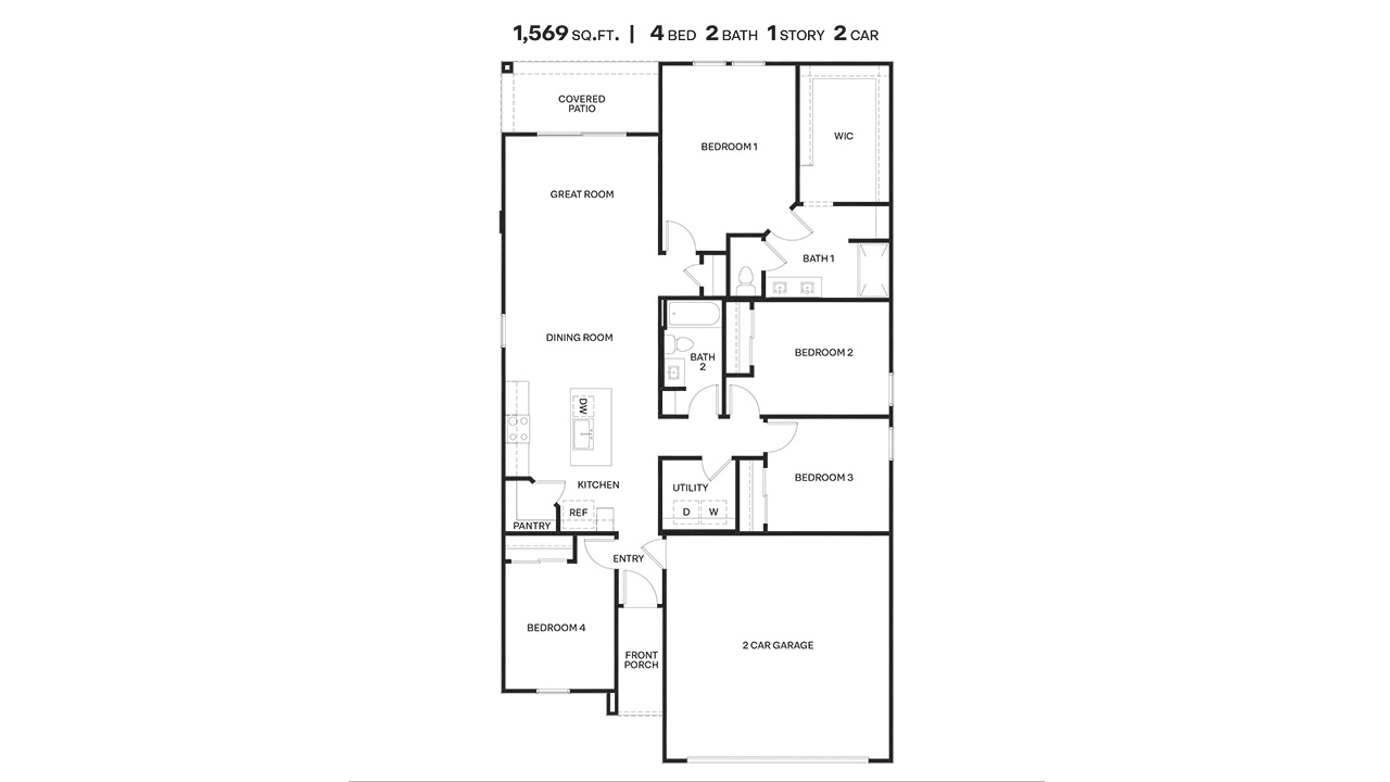 Dalton H35D Oasis at Rocking K Floor Plan