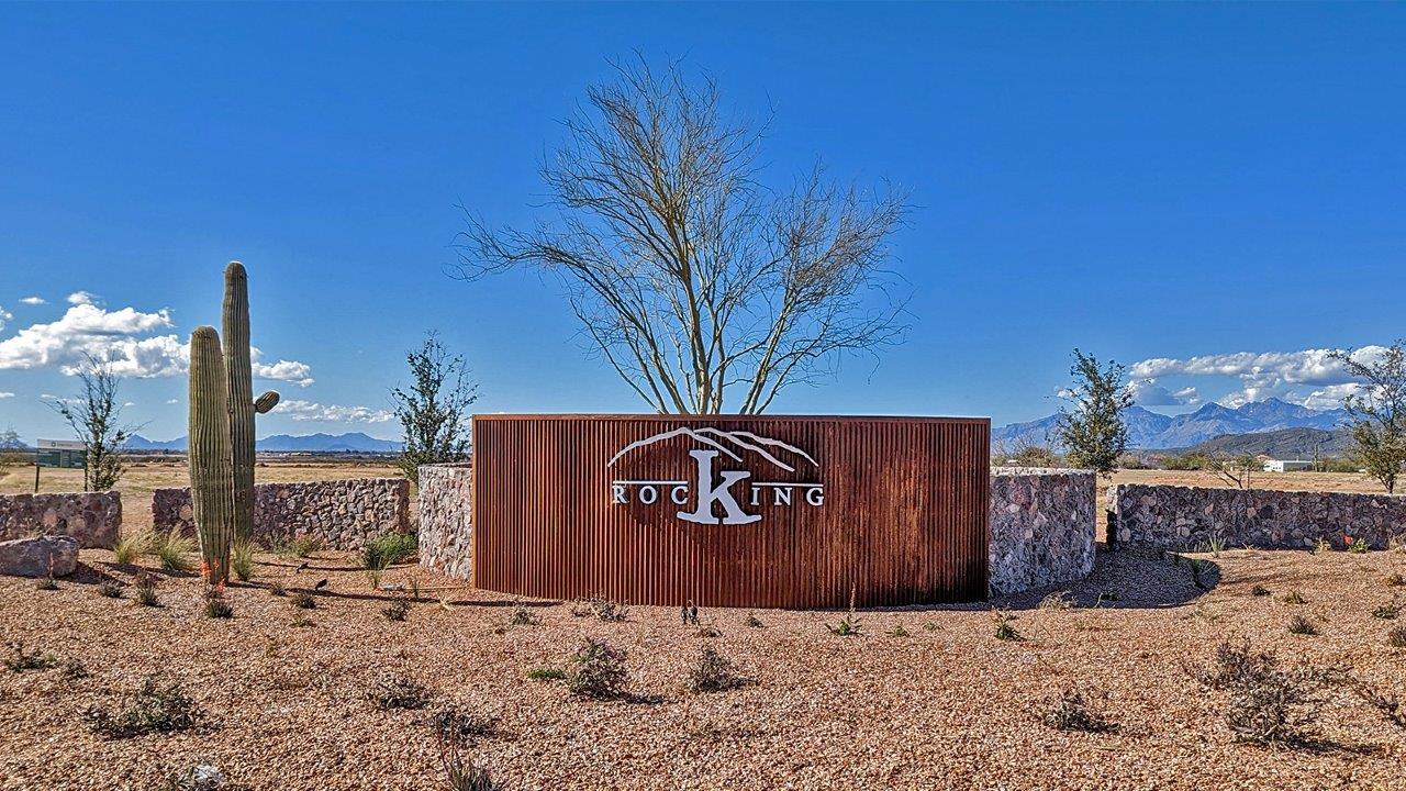 The Dalton at The Oasis at Rocking K presents an exceptional living experience that blends comfort and style within its thoughtfully crafted 1,569 square feet. This one-story, four-bedroom, two-bathroom home is designed to cater to a variety of lifestyle needs, offering both privacy and open spaces that encourage togetherness. As you step into the welcoming entryway, you're led into a spacious great room that seamlessly connects with the dining room and kitchen, creating a perfect setting for daily living and entertaining. The kitchen is a true culinary delight, featuring elegant quartz countertops, 42” shaker-style cabinets, and a modern layout that includes a pantry for additional storage.  The primary suite, located at the rear of the home, serves as a private oasis with a walk-in closet and a luxurious bathroom, complete with dual sinks and high-quality fixtures. The additional three bedrooms are positioned towards the front of the home, providing ample space for family, guests, or a home office setup. Each bedroom is well-proportioned, offering comfort and flexibility in their use.  The Dalton also features a covered patio, ideal for outdoor dining and relaxation, where you can enjoy the breathtaking views and Arizona sunsets that The Oasis at Rocking K is known for. The home includes a two-car garage, providing ample storage and parking space. Additionally, the front yard is meticulously landscaped with auto drip irrigation, ensuring your home’s curb appeal remains pristine year-round.  Living in The Oasis at Rocking K means enjoying a community filled with modern conveniences and natural beauty. Each home, including The Dalton, is equipped with D.R. Horton’s Home is Connected® Smart Home package, ensuring you have the latest in home automation technology. With additional energy-efficient features like spray foam insulation, a tankless water heater, and LED lighting, The Dalton is designed to offer long-term savings and environmental sustainability.  This home isn’t just a place to live; it’s part of a vibrant community where residents can take advantage of amenities such as walking trails, playgrounds, and community events that foster a strong sense of connection among neighbors. The Dalton at The Oasis at Rocking K isn’t just a house—it’s a home where memories are made and a fulfilling lifestyle awaits.