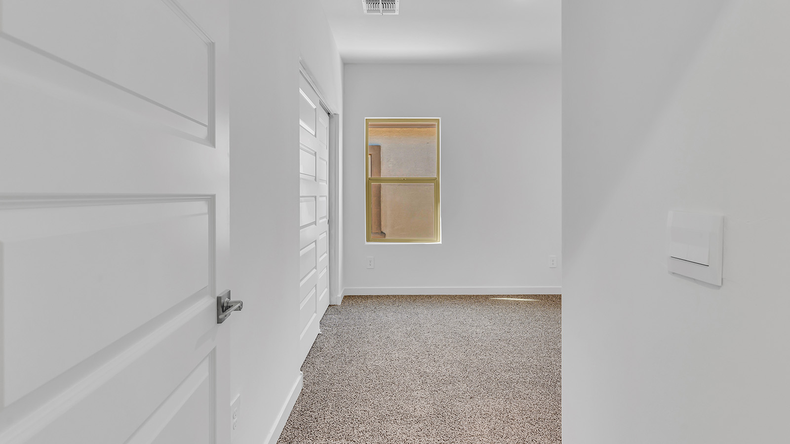 Discover The Harris, a beautifully designed new home at The Oasis at Rocking K, located in the serene surroundings of Vail, Arizona.  This charming one-story new home offers a seamless blend of style, functionality, and comfort, perfect for families and individuals alike. The Harris spans 1,856 square feet and includes four spacious bedrooms, two-and-a-half bathrooms, and a two-car garage, all meticulously crafted to meet the needs of modern living.  The exterior of The Harris offers three elevation options, each featuring D.R. Horton’s signature Spanish lace stucco, tile roofs, and professionally landscaped front yards with auto drip irrigation, adding to the home’s curb appeal. Inside, you’re greeted by an inviting foyer that leads to an open-concept living area, where the great room flows effortlessly into the dining area and a modern kitchen.  The kitchen is a chef's dream, equipped with top-of-the-line stainless steel appliances, quartz countertops, a large center island, and 42” shaker-style cabinets with stylish cabinet pulls. Adjacent to the kitchen, the dining area is perfect for family meals or entertaining guests. The great room, with its ample natural light and direct access to the covered patio, provides a perfect space for relaxation and gatherings.  The primary bedroom is a private sanctuary located at the back of the home, offering tranquility and easy access to the backyard. It features a walk-in closet and a luxurious en-suite bathroom with dual sinks and a large walk-in shower. The additional three bedrooms are generously sized, with two sharing a well-appointed full bathroom. A powder room, strategically placed near the living areas, adds convenience for guests.  Living at The Oasis at Rocking K means enjoying a variety of amenities, including ramadas, picnic areas, and access to the greater Rocking K master-planned community’s parks, walking trails, recreational facilities and events. Each home in this community also comes equipped with D.R. Horton’s Home is Connected® Smart Home package, offering the latest in modern living with features like a smart thermostat, video doorbell, and more.  Whether you’re looking for a home that offers space, style, or a sense of community, The Harris at The Oasis at Rocking K provides it all in a location that’s close to everything you need in Vail, Arizona.