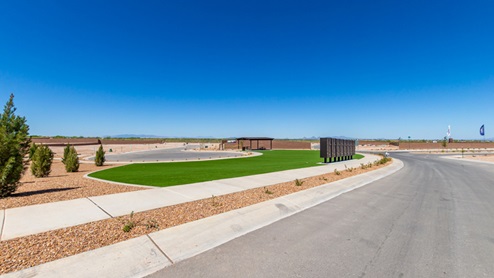Welcome to The Oasis at Rocking K, a premier D.R. Horton new home community nestled in the picturesque landscapes of Vail, Arizona, where new homes blend seamlessly with the breathtaking surroundings of the Rincon Mountains. Experience the perfect balance of tranquility and modern convenience in this master-planned neighborhood, designed to offer a lifestyle that caters to families, nature enthusiasts, and anyone seeking a peaceful yet connected community. The Oasis at Rocking K features five beautifully designed one-story floor plans ranging from 1,400 to 1,900 square feet, each crafted with the high-quality features and finishes D.R. Horton is known for. Homes in Rocking K feature a Spanish lace stucco exterior, tile roofs, and meticulously landscaped front yards with auto drip irrigation. Inside, you’ll find luxurious quartz countertops in the kitchens and bathrooms, 42” shaker-style cabinets with modern cabinet pulls, and wood-look tile flooring throughout the main living areas. Homes also include covered front porches and back patios, perfect for enjoying Arizona’s stunning sunsets and clear night skies. Each home in The Oasis at Rocking K is equipped with D.R. Horton’s Home is Connected® Smart Home package, which includes a smart thermostat, video doorbell, keyless entry, Wi-Fi-enabled garage door opener, and Deako light switches. Additionally, these homes meet the stringent DOE Zero Energy Ready Home standards, making them not only comfortable and modern but also exceptionally energy-efficient. With features like spray foam insulation, tankless water heaters and LED lighting, these homes are designed to reduce your environmental footprint and provide long-term savings on energy costs. Living at Rocking K means being part of a vibrant, family-oriented community with a strong sense of connection among residents. The Oasis at Rocking K offers a variety of amenities, including ramadas, picnic tables, and grassy areas perfect for gatherings. Residents also have access to the greater Rocking K master-planned neighborhood amenities, such as a splashpad, large event lawn, walking paths, multipurpose fields, basketball and pickleball courts, and an innovative playground with a zip-line and jungle gym. The new K-8 school, set to open in 2025, is just one of the many features that make Rocking K ideal for families. Life at Rocking K is further enriched by a lively calendar of lifestyle events, thoughtfully organized by the Rocking K Homeowners Association. These events are a cornerstone of community life, fostering a strong sense of connection among residents. Whether you’re looking to enjoy a quiet evening star gazing in the park or engage in fun activities with neighbors, there’s always something happening. The quarterly lifestyle calendar is packed with regular and seasonal events, including movie nights in the park, sports and summer camps for kids, and wine tasting events for adults. Families can join hiking groups, participate in trivia nights, or enjoy the various holiday celebrations. The community comes alive during the holidays with loads of themed events, arts and crafts fairs, and car shows. Rocking K’s commitment to providing a dynamic and engaging environment ensures that there’s always an opportunity to make memories and build lasting friendships right in your neighborhood. Residents of Rocking K benefit from easy access to I-10, making commutes to Tucson and surrounding areas a breeze. The community is close to major employers such as Davis-Monthan Air Force Base, Raytheon, and the University of Arizona, as well as top-notch healthcare facilities like TMC Rincon and Northwest Hospital East. The nearby Houghton Town Center and Houghton Rd. business corridor offer convenient shopping, dining, and services. For outdoor enthusiasts, Rocking K is surrounded by natural beauty and recreational opportunities. Explore the hiking and biking trails at Colossal Cave Mountain Park, Saguaro National Park East, and the Arizona Trail. Enjoy golfing at Del Lago Golf Course, or take a short drive to Sonoita for a day trip to Arizona’s Wine Country. Whether it’s hiking, camping, or simply taking in the stunning views, Rocking K is your gateway to the great outdoors. With 360-degree mountain views, calm and quiet evenings, and a location that’s close to everything you need, Rocking K is truly a community where you can thrive. Experience the best of Arizona living at The Oasis at Rocking K, where your new home awaits in a community that offers everything you need for a fulfilling lifestyle.