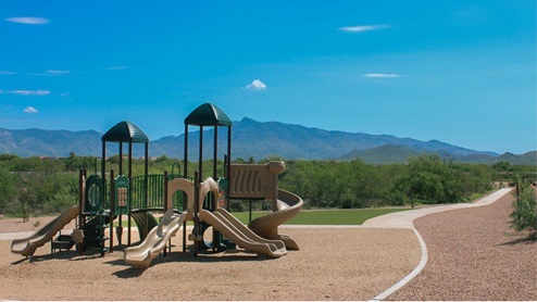 Discover the new homes at Hanson Ridge, a peaceful D.R. Horton community located in the scenic town of Vail, Arizona. Tucked away from the hustle and bustle of city life, Hanson Ridge offers a serene lifestyle with incredible desert landscapes and mountain views, while still providing easy access to I-10, making commutes to Tucson and surrounding areas convenient. Whether you’re seeking tranquility or proximity to modern conveniences, Hanson Ridge delivers the best of both worlds. This thoughtfully planned community features a variety of spacious one- and two-story homes, ranging from 1,300 to 2,500 square feet, designed to accommodate diverse lifestyles. Each home at Hanson Ridge is equipped with high-quality features, including granite countertops in the kitchens and bathrooms, 42" shaker-style cabinets, and beautiful 18"x18" tile flooring. The homes also feature covered front porches and back patios, providing the perfect spaces to enjoy Arizona’s beautiful weather. The community is designed with spacious lots, and generous pool-ready backyards, giving you the flexibility to customize your own outdoor oasis. Hanson Ridge is built with energy efficiency in mind, meeting the DOE Zero Energy Ready Home standards. These high-performance homes are so energy-efficient that a renewable energy system could offset most or all of the home's annual energy use. With advanced features such as a tankless water heater, energy-efficient LED lighting, a smart thermostat and more, these homes offer both comfort and sustainability. Additionally, the Home is Connected® Smart Home package built into every home includes a video doorbell, keyless entry, Deako smart switches a Wi-Fi-enabled garage door opener and more, ensuring that modern convenience is at your fingertips whether you're at home or away. Residents of Hanson Ridge enjoy a strong sense of community, with parks, walking paths, and playgrounds sprinkled throughout the neighborhood, fostering connections among families and neighbors. The Vail Unified School District, renowned for its exceptional educational standards, serves this community, with Acacia Elementary School, Old Vail Middle School, and Cienega High School all located nearby. The location of Hanson Ridge provides residents with easy access to a variety of outdoor and recreational activities. Explore the nearby Rincon Mountains, hike through Saguaro National Park, or visit Colossal Cave Mountain Park and Cienega Creek Natural Preserve. For those who enjoy golfing, Del Lago Golf Course is just minutes away. The community’s proximity to major employers such as Raytheon, UA Tech Park, Davis-Monthan Air Force Base, and the Target Distribution Center makes it an ideal choice for working professionals. In addition to its natural beauty and recreational offerings, Hanson Ridge is just a short drive from the town center, where you’ll find shopping, dining, and entertainment options. Visit the Pima County Fairgrounds, enjoy a movie at Galaxy Theatres, or explore the historic Cienega Bridge landmark. For a weekend getaway, Sonoita’s Wine Country is just 30 minutes away, offering cooler climates, picturesque vineyards, and outdoor adventures. Hanson Ridge offers a unique blend of peaceful, rural living with the convenience of nearby urban amenities. Experience the charm and comfort of Hanson Ridge, where your new home awaits.