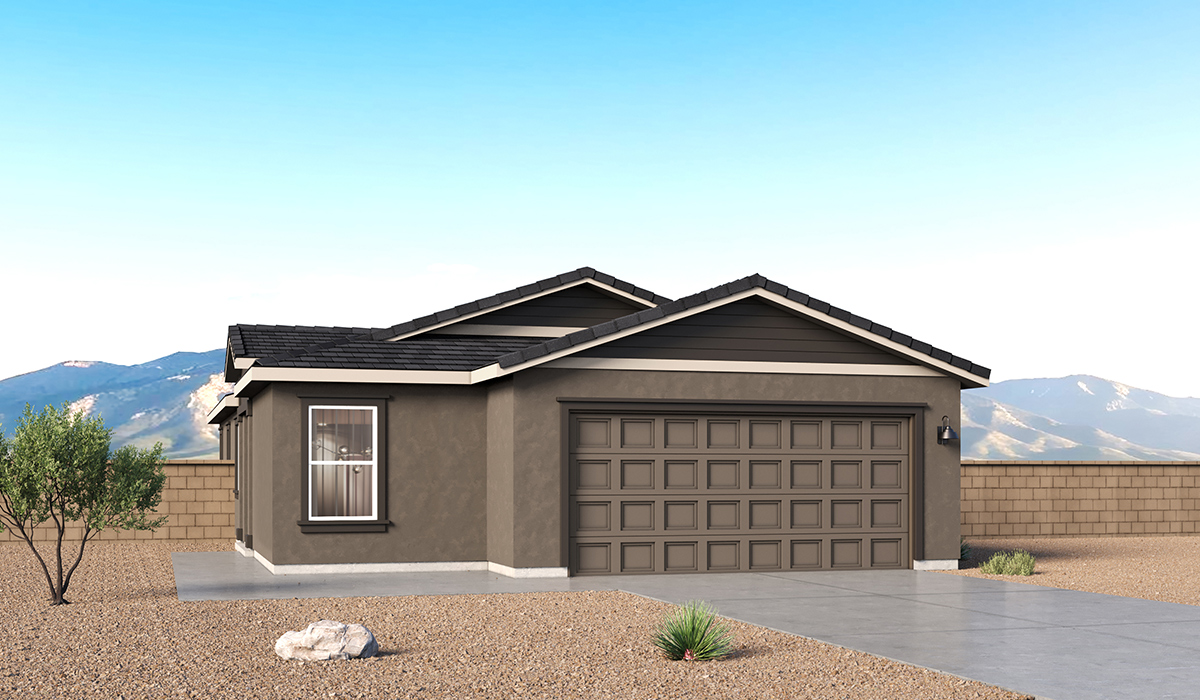 Step into The Aloe at Hanson Ridge in Vail, Arizona – a thoughtfully crafted 1,310 sq. ft. brand new single-story floor plan designed to offer a perfect harmony of comfort and convenience.  Upon entry, you’re welcomed into an open-concept layout that maximizes every square foot. The large great room serves as the heart of the home and flows seamlessly into the dining area and kitchen, perfect for both relaxing and entertaining. The kitchen is beautifully appointed with Shaker-style cabinetry creating a clean and modern aesthetic.  The Aloe features three well-proportioned bedrooms designed for comfort and flexibility. The private primary suite is tucked away at the rear of the home and includes a walk-in closet and en-suite bathroom. Two additional bedrooms are located near the front of the home. The home also includes a utility room for added convenience and direct access to the central part of the home, making laundry and essential tasks efficient and easy.  Step outside from the great room to spacious backyard where you can enjoy Vail’s beautiful scenery and weather year-round. Whether you're savoring a quiet morning or hosting a weekend barbecue, this outdoor space serene surroundings of Hanson Ridge.  Additionally, The Aloe is equipped with D.R. Horton’s Home is Connected Smart Home package, which includes a smart thermostat, video doorbell, keyless entry, and Wi-Fi® enabled garage door opener!  Living at Hanson Ridge means more than just having a beautiful home. The community offers a peaceful lifestyle with incredible desert landscapes, mountain views, and easy access to I-10 for convenient commutes to Tucson and surrounding areas.  *Images shown are for reference only. They depict The Aloe spec home and may not represent the actual home.