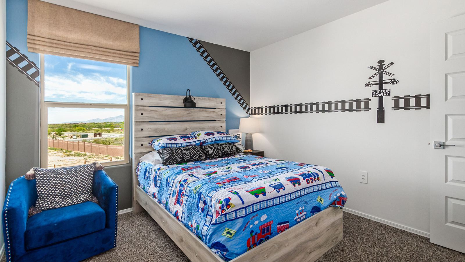 Discover The Kate at Hanson Ridge in Vail, Arizona – a beautifully designed 2,264 sq. ft. two-story floor plan that seamlessly blends functionality with style, offering a perfect retreat within the stunning desert landscape.  As you step through the front porch, you're greeted by a spacious entryway that leads directly into the heart of the home. The main floor is laid out to accommodate both everyday living and special occasions. The expansive great room opens into the dining area and the kitchen, creating a central hub for gatherings. The kitchen features quartz countertops, modern appliances, and a large walk-in pantry.  The covered patio is just off the dining area extends your living space outdoors, perfect for enjoying the beautiful Arizona weather year-round.  Upstairs, The Kate offers a private sanctuary with four well-appointed bedrooms. The primary suite is a true sanctuary, featuring a spacious bedroom, a large walk-in closet, and an en-suite bathroom. The upper level also includes three additional bedrooms, each with ample closet space, and a full bathroom conveniently located near the laundry room. A versatile loft provides additional space for relaxation, hobbies, or work, making this home ideal for growing families.  Living at Hanson Ridge means enjoying the best of both worlds – a peaceful, scenic environment with easy access to modern conveniences. The community offers parks, walking paths, and playgrounds, making it a perfect setting for families. Hanson Ridge homes, including The Kate, are built with energy efficiency in mind, meeting DOE Zero Energy Ready Home standards. This means you can enjoy a sustainable lifestyle with lower utility costs, featuring advanced energy-saving technologies and smart home features.  *Images shown are for reference only. They depict the Kate model and may not represent the actual home.