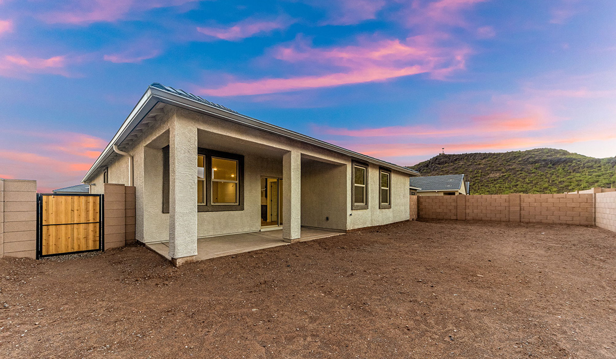 Discover the Dalea at Hanson Ridge in Vail, Arizona - a beautifully designed single-story home that perfectly balances comfort and elegance. This thoughtfully crafted floor plan offers two spacious layout options: a 2,058 sq. ft. home featuring four bedrooms and a 3-car tandem garage, or a 2,224 sq. ft. layout with five bedrooms and a two-car garage. Whether you're looking for extra space or a more open layout, the Dalea is designed to suit your lifestyle with style and functionality in every detail.  As you enter through the inviting front porch, you're welcomed into a bright and airy living space that flows seamlessly into the great room, dining area, and kitchen. This open-concept design is perfect for both family gatherings and entertaining. The kitchen features Quartz countertops, Shaker Style Cabinetry, modern appliances, and a convenient pantry, making meal preparation a breeze.  The primary suite, located at the rear of the home, providing a private retreat with a spacious a large walk-in closet, and en-suite bathroom featuring dual vanities and a walk-in shower. This suite offers a peaceful escape, ideal for relaxation. This thoughtfully designed four to five-bedroom home offers privacy and comfort with three bathrooms. The Dalea plan also includes a utility room and two-car garage with the option of three-car garage.   Living at Hanson Ridge means more than just having a beautiful home. The community offers a peaceful lifestyle with incredible desert landscapes, mountain views, and easy access to I-10 for convenient commutes to Tucson and surrounding areas. Designed with energy efficiency in mind, The Dalea at Hanson Ridge meets Zero Energy Ready Home standards, ensuring sustainability and long-term savings.  Experience the charm and comfort of The Dalea at Hanson Ridge, where modern convenience meets the beauty of Arizona’s desert landscape.  *Images shown are for reference only. They depict The Dalea spec home and may not represent the actual home.