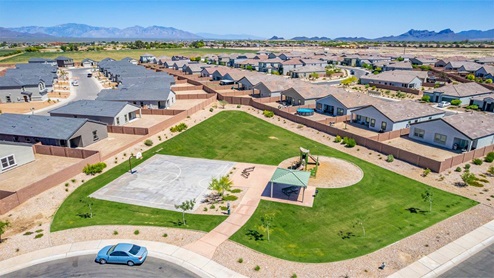 Welcome to Barnett Village, a vibrant new home community nestled in the growing town of Marana, Arizona, just northwest of Tucson. Located off Tangerine Road, this community offers a serene desert lifestyle with modern conveniences. Choose from a variety of thoughtfully designed single-family homes that feature up to five bedrooms, spacious open-concept living areas, and energy-efficient features, including DOE Zero Energy Ready Home certification, ensuring both sustainability and savings. Barnett Village stands out with its range of family-friendly amenities, including a playground, a half basketball court, ramadas, BBQ areas, and extensive walking trails. Enjoy the lush green spaces and gather with friends and family in beautifully landscaped parks. The community is just a short drive from major outdoor attractions such as Catalina State Park, Picacho Peak State Park, and Saguaro National Park, offering endless opportunities for hiking, cycling, and wildlife viewing. Residents of Barnett Village benefit from its proximity to excellent schools in the Marana Unified School District and easy access to shopping, dining, and recreation. The upcoming community pool in Marana, along with nearby attractions like the Marana Pumpkin Patch, Tucson Premium Outlets, and Heritage River Park, further enhance the lifestyle offered here. The homes at Barnett Village are designed with comfort and convenience in mind, featuring granite countertops, spacious walk-in closets, dual vanities in master baths, and smart home technology. With its blend of modern amenities, scenic beauty, and convenient location, Barnett Village is the perfect place to call home. Explore Barnett Village today and discover a community where you can truly thrive.