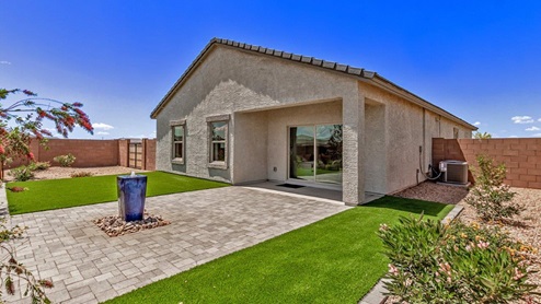 Welcome to Barnett Village, a vibrant new home community nestled in the growing town of Marana, Arizona, just northwest of Tucson. Located off Tangerine Road, this community offers a serene desert lifestyle with modern conveniences. Choose from a variety of thoughtfully designed single-family homes that feature up to five bedrooms, spacious open-concept living areas, and energy-efficient features, including DOE Zero Energy Ready Home certification, ensuring both sustainability and savings. Barnett Village stands out with its range of family-friendly amenities, including a playground, a half basketball court, ramadas, BBQ areas, and extensive walking trails. Enjoy the lush green spaces and gather with friends and family in beautifully landscaped parks. The community is just a short drive from major outdoor attractions such as Catalina State Park, Picacho Peak State Park, and Saguaro National Park, offering endless opportunities for hiking, cycling, and wildlife viewing. Residents of Barnett Village benefit from its proximity to excellent schools in the Marana Unified School District and easy access to shopping, dining, and recreation. The upcoming community pool in Marana, along with nearby attractions like the Marana Pumpkin Patch, Tucson Premium Outlets, and Heritage River Park, further enhance the lifestyle offered here. The homes at Barnett Village are designed with comfort and convenience in mind, featuring granite countertops, spacious walk-in closets, dual vanities in master baths, and smart home technology. With its blend of modern amenities, scenic beauty, and convenient location, Barnett Village is the perfect place to call home. Explore Barnett Village today and discover a community where you can truly thrive.