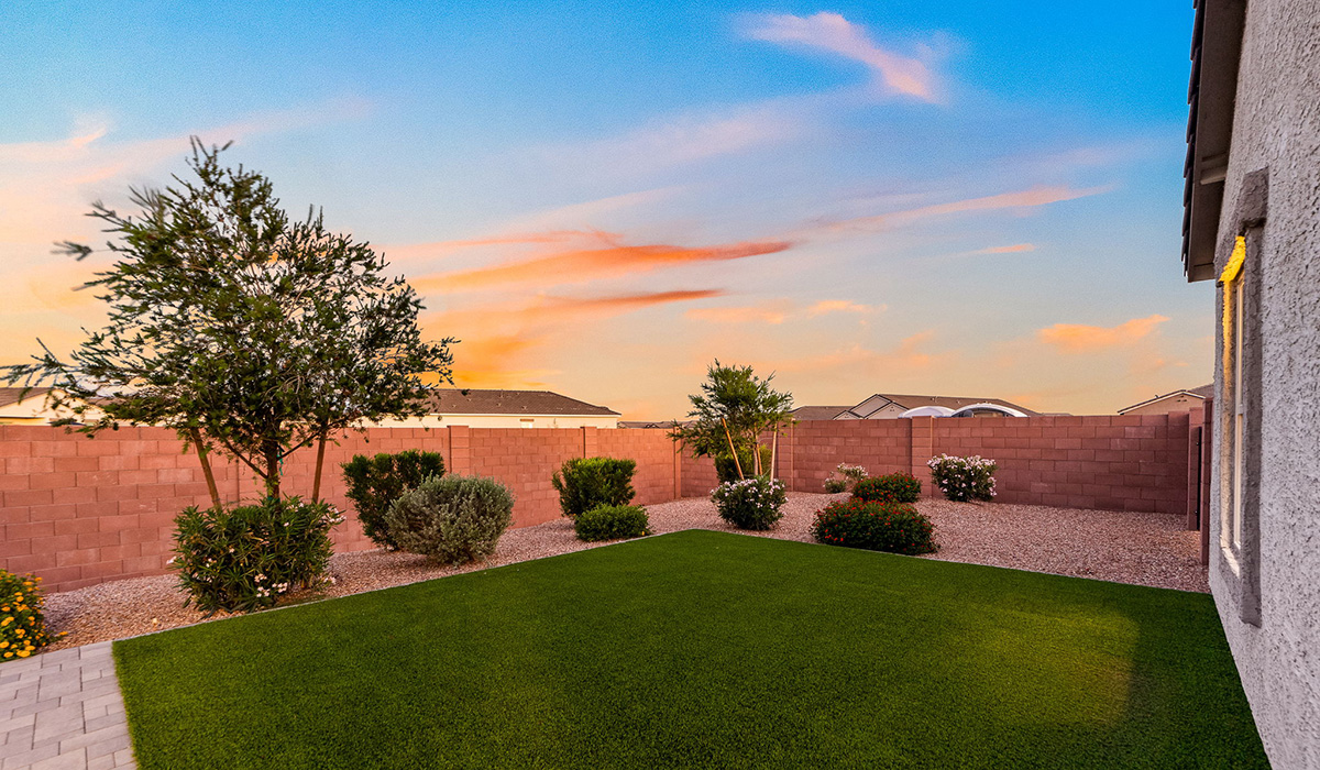 Welcome to The Harris at Barnett Village in Marana, Arizona – our beautifully designed home, offering 1,856 sq. ft. of modern living space that combines elegance with functionality.  Step through the inviting front porch and into a thoughtfully planned interior that begins with a welcoming entryway. This home features two of the four bedrooms near the entrance of the home, both sharing easy access to a full bathroom. These rooms are perfect for guests, children, or even a home office, providing comfort for various lifestyle needs.  As you continue through the spacious great room is revealed, the central hub of the home that seamlessly connects to the dining area and kitchen. The kitchen is a chef’s delight, complete with quartz countertops, large island with a breakfast bar, walk-in pantry, and state-of-the-art appliances.  Adjacent to the great room, a private hallway leads to the primary suite – a tranquil retreat within the home. The primary bedroom features a large walk-in closet and en-suite bathroom. Additionally, the suite offers direct access to a powder room, enhancing the convenience and privacy of this luxurious space.  The Harris also includes a utility room and a two-car garage adding to the home’s practical features, ensuring that daily routines are smooth and efficient.  Step outside to the covered patio, where you can unwind and take in the scenic beauty of Barnett Village. Whether you’re enjoying a quiet morning coffee or hosting a lively evening gathering, this outdoor space extends your living area and provides the perfect backdrop for Arizona’s desert landscapes.  *Images shown are for reference only. They depict The Harris sales model home and may not represent the actual home.