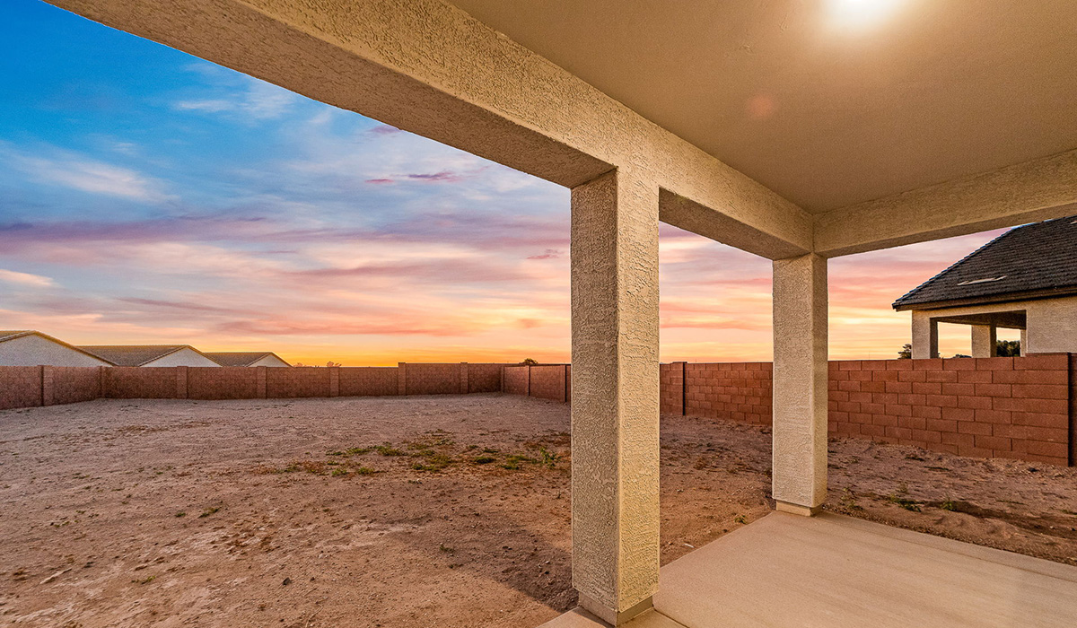 Step into The Dalea at Barnett Village, Marana, Arizona – a perfect blend of comfort, modern living, and energy efficiency. This thoughtfully crafted one-story home spans 2,224 square feet and offers five bedrooms and 3 bathrooms, ideal for families of all sizes.  The open-concept design features a spacious great room that effortlessly connects with the kitchen and dining area, creating an inviting central hub for everyday living and entertaining. The kitchen is equipped with contemporary appliances and a pantry, offering ample storage and convenience for meal preparation.  The primary bedroom, located at the rear of the home, provides a peaceful retreat with a private ensuite bathroom and a generous walk-in closet. The additional four bedrooms are positioned at the front of the house, offering versatility for use as guest rooms, a home office, or children’s bedrooms.  The Dalea floor plan offers the option of a three-car tandem garage, perfect for additional space and larger sized vehicles. Whether it’s morning coffee or evening relaxation, this outdoor space extends your living area into the serene landscape of Barnett Village.  Built with energy efficiency as a priority, the Dalea includes smart home technology, which not only simplifies daily living but also helps reduce utility costs.  *Images shown are for reference only. They depict The Dalea spec home and may not represent the actual home.