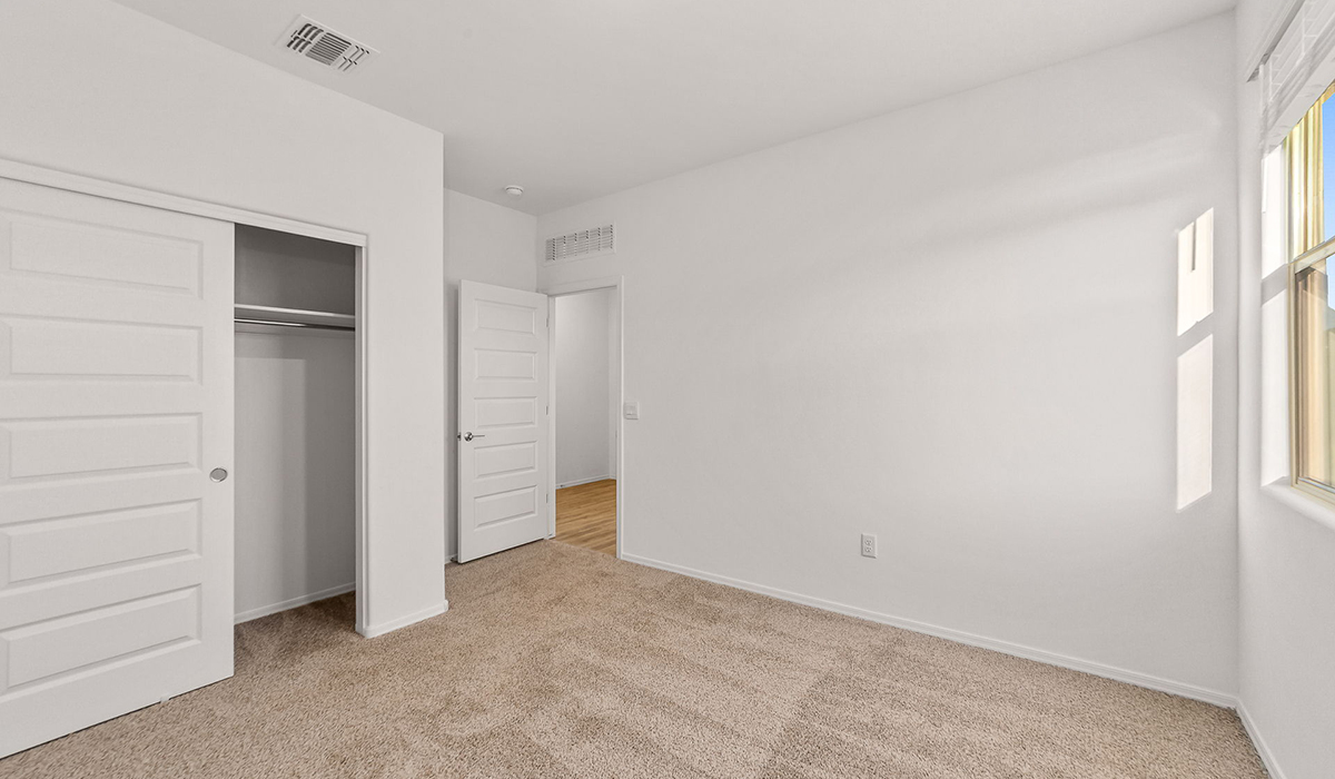 Step into The Dalea at Barnett Village, Marana, Arizona – a perfect blend of comfort, modern living, and energy efficiency. This thoughtfully crafted one-story home spans 2,224 square feet and offers five bedrooms and 3 bathrooms, ideal for families of all sizes.  The open-concept design features a spacious great room that effortlessly connects with the kitchen and dining area, creating an inviting central hub for everyday living and entertaining. The kitchen is equipped with contemporary appliances and a pantry, offering ample storage and convenience for meal preparation.  The primary bedroom, located at the rear of the home, provides a peaceful retreat with a private ensuite bathroom and a generous walk-in closet. The additional four bedrooms are positioned at the front of the house, offering versatility for use as guest rooms, a home office, or children’s bedrooms.  The Dalea floor plan offers the option of a three-car tandem garage, perfect for additional space and larger sized vehicles. Whether it’s morning coffee or evening relaxation, this outdoor space extends your living area into the serene landscape of Barnett Village.  Built with energy efficiency as a priority, the Dalea includes smart home technology, which not only simplifies daily living but also helps reduce utility costs.  *Images shown are for reference only. They depict the Dalea floor plan but may not represent the actual home and design package.