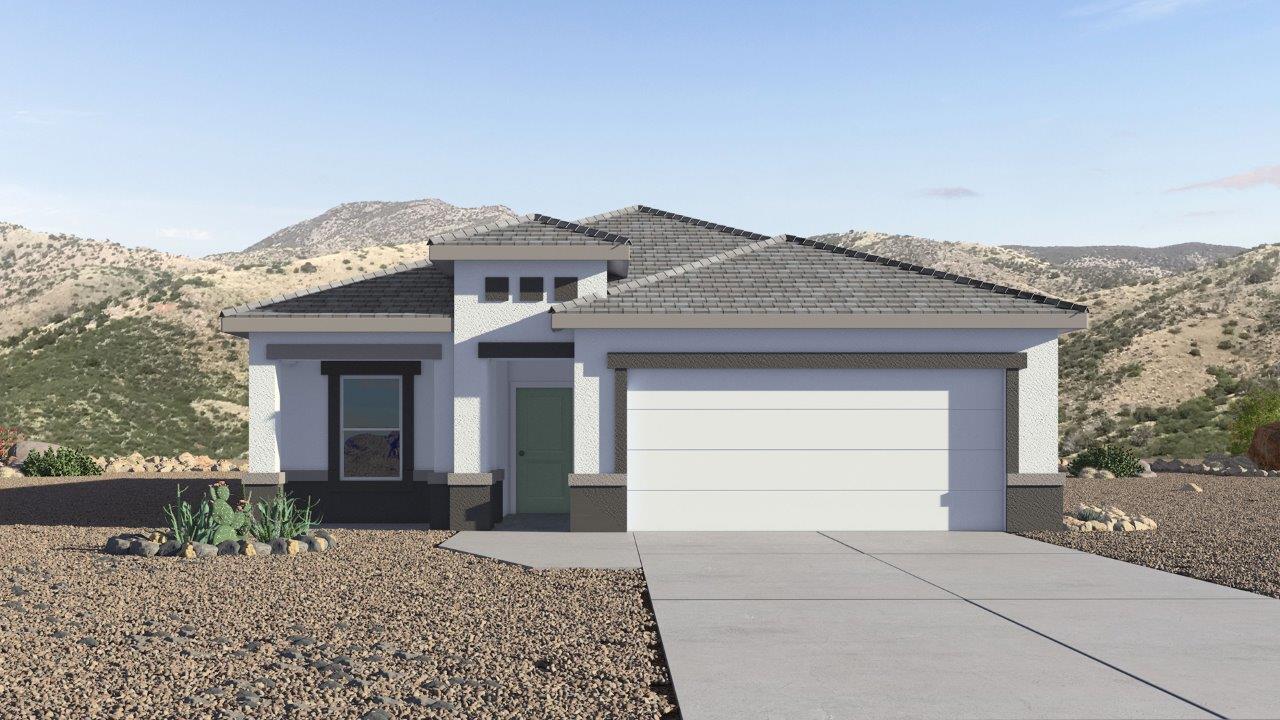 Explore The Dalton at Barnett Village in Marana, Arizona – a spacious 1,569 sq. ft. single-story new home designed to accommodate both comfort and convenience for modern living.  As you step through the front porch and into the welcoming entryway, you're immediately led into a thoughtfully designed space that maximizes every square foot. To the left, you’ll find Bedroom 4, ideal for guests or a home office, offering privacy and easy access to the main living areas.  Continuing through the home, you’ll enter the heart of The Dalton – an expansive great room that seamlessly connects to the dining area and kitchen. This open-concept space is perfect for entertaining or everyday family living, allowing for a fluid transition from cooking to dining to relaxation. The kitchen is equipped with sleek granite countertops, modern appliances, a walk-in pantry, and an island that doubles as a breakfast bar, providing ample space for meal prep and casual dining.  Adjacent to the great room, a hallway leads to three additional bedrooms, including the spacious master suite. The master bedroom offers a serene retreat with a large walk-in closet and an en-suite bathroom featuring dual vanities and a walk-in shower. The two secondary bedrooms share a well-appointed full bathroom, making it convenient for family members or guests.  The Dalton also includes a utility room that adds functionality and storage options to the home, as well as direct access to a two-car garage.  Step outside from the great room to the covered patio – a perfect spot to enjoy Arizona’s beautiful weather year-round, whether you’re sipping your morning coffee or hosting an evening barbecue.  Designed with energy efficiency in mind, The Dalton at Barnett Village is DOE Zero Energy Ready Home certified, ensuring long-term savings and a comfortable living environment.