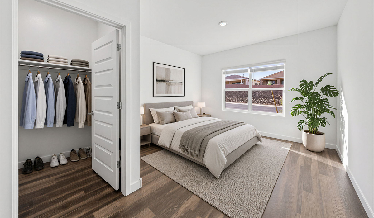 Introducing the Charleston — a beautifully designed new floor plan at Solterra by D.R. Horton in Green Valley. Offering 2,119 square feet of thoughtfully planned living space, the Charleston blends modern convenience with timeless elegance, creating a home that feels both refined and welcoming.  Step through the inviting entryway and into an open-concept layout designed to maximize every square foot. The expansive great room serves as the heart of the home, flowing seamlessly into the dining area and kitchen—ideal for both everyday living and entertaining. The kitchen features a spacious center island, quartz countertops, Shaker-style cabinetry, and a dedicated pantry, delivering a clean, modern aesthetic with ample storage for all your culinary needs.  The Charleston is available in two- and three-bedroom configurations, offering flexibility to meet a variety of lifestyle needs. The primary suite is thoughtfully located at the rear of the home for added privacy and includes a linen closet, walk-in closet, and a well-appointed ensuite bathroom. Near the front of the home is a powder room, guest bedroom with walk-in closet and ensuite bathroom, and study that creates a functional layout for guests, work-from-home needs, or additional living space.  Designed with practicality in mind, the Charleston includes a utility room conveniently located near the kitchen and garage, providing easy access to laundry and additional storage. A wrap around covered back patio extends the living space outdoors and is perfect for enjoying Green Valley’s beautiful year-round weather.  Homes at Solterra showcase elegant, modern interiors paired with distinctive exterior finishes, including sand finish texture stucco, landscaped front yards with auto drip irrigation, and fully fenced backyards. Covered back patios create inviting spaces to relax and take in Green Valley’s breathtaking sunsets. Inside, D.R. Horton’s Home is Connected® Smart Home package enhances everyday living with a smart thermostat, video doorbell, keyless entry, and a Wi-Fi–enabled garage door opener.  Outdoor enthusiasts will appreciate the close proximity to scenic neighborhood parks, Colossal Cave Mountain Park, and an abundance of walking and biking trails that weave throughout Green Valley, making the Charleston a perfect blend of comfort, style, and outdoor living.