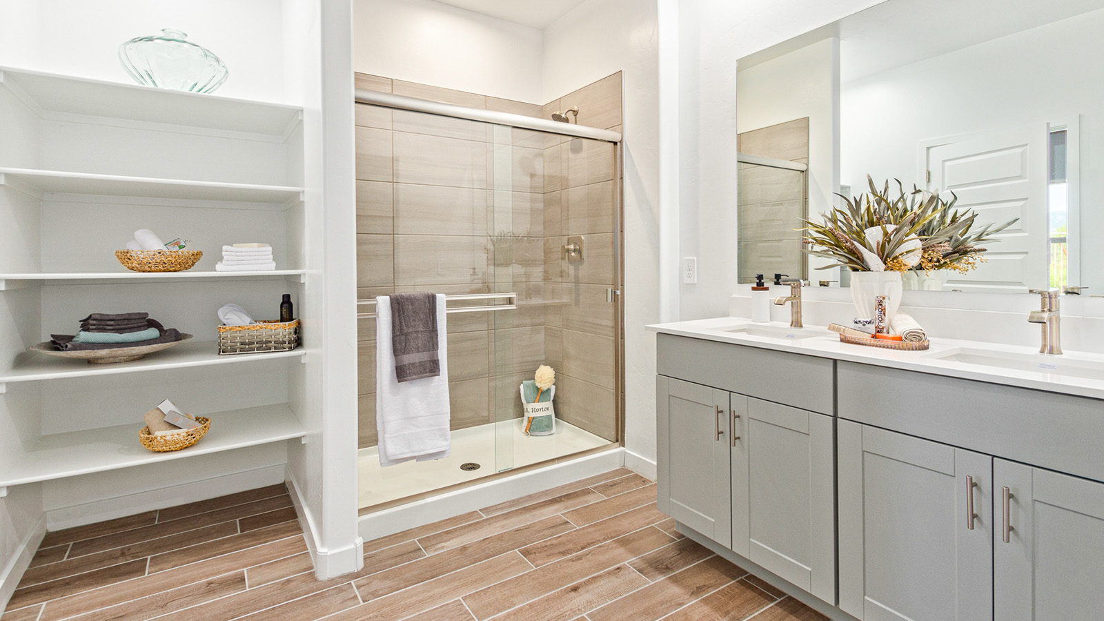 Introducing the Gaven at Entrada Del Toro  The Gaven is a beautifully designed single-story home located in the highly desirable Entrada Del Toro neighborhood within the master-planned community of Rancho Sahuarita. Offering 1,945 square feet of thoughtfully planned living space, this inviting home features four bedrooms, two full bathrooms, a covered back patio, and a two-car garage—perfect for households seeking comfort, functionality, and room to grow.  From the moment you enter, the welcoming entryway opens into an expansive open-concept layout that seamlessly connects the great room, dining area, and kitchen—creating a space ideal for everyday living and effortless entertaining. The kitchen is a true centerpiece, complete with a large center island, Shaker-style cabinetry, quartz countertops, a walk-in pantry, and ample storage. Abundant natural light enhances the home’s warm and welcoming atmosphere throughout.  The Gaven offers a thoughtfully arranged split-bedroom design, with three secondary bedrooms located near the front of the home, providing flexibility for guests, home offices, or hobbies. Tucked away for privacy, the spacious primary suite serves as a peaceful retreat and features an en-suite bathroom and a generous walk-in closet.  Homes at Entrada Del Toro are designed with the future in mind. Exterior features include a light lace stucco finish, professionally landscaped front yards with automatic drip irrigation, and large, fully fenced backyards ready for your personal touch. Inside, the Home is Connected® Smart Home package delivers modern convenience with a smart thermostat, video doorbell, keyless entry, and a Wi-Fi® enabled garage door opener.  With its spacious living areas, flexible bedroom layout, and thoughtful design throughout, the Gaven offers the perfect blend of comfort, convenience, and livability.  Residents of Entrada Del Toro enjoy access to Rancho Sahuarita’s extensive amenities, including a full-service fitness center, multiple resort-style swimming pools, pickleball courts, splash pads, playgrounds, and expansive parks designed for all ages and lifestyles. Homeowners will also have exclusive access to the brand-new Entrada Del Toro Community Center, scheduled to open in Spring 2026, offering modern gathering spaces and recreational features just moments from home.