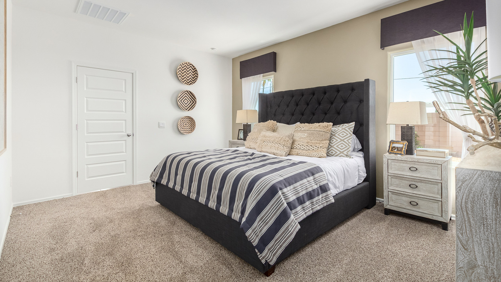 Introducing the Gaven at Entrada Del Toro  The Gaven is a beautifully designed single-story home located in the highly desirable Entrada Del Toro neighborhood within the master-planned community of Rancho Sahuarita. Offering 1,945 square feet of thoughtfully planned living space, this inviting home features four bedrooms, two full bathrooms, a covered back patio, and a two-car garage—perfect for households seeking comfort, functionality, and room to grow.  From the moment you enter, the welcoming entryway opens into an expansive open-concept layout that seamlessly connects the great room, dining area, and kitchen—creating a space ideal for everyday living and effortless entertaining. The kitchen is a true centerpiece, complete with a large center island, Shaker-style cabinetry, quartz countertops, a walk-in pantry, and ample storage. Abundant natural light enhances the home’s warm and welcoming atmosphere throughout.  The Gaven offers a thoughtfully arranged split-bedroom design, with three secondary bedrooms located near the front of the home, providing flexibility for guests, home offices, or hobbies. Tucked away for privacy, the spacious primary suite serves as a peaceful retreat and features an en-suite bathroom and a generous walk-in closet.  Homes at Entrada Del Toro are designed with the future in mind. Exterior features include a light lace stucco finish, professionally landscaped front yards with automatic drip irrigation, and large, fully fenced backyards ready for your personal touch. Inside, the Home is Connected® Smart Home package delivers modern convenience with a smart thermostat, video doorbell, keyless entry, and a Wi-Fi® enabled garage door opener.  With its spacious living areas, flexible bedroom layout, and thoughtful design throughout, the Gaven offers the perfect blend of comfort, convenience, and livability.  Residents of Entrada Del Toro enjoy access to Rancho Sahuarita’s extensive amenities, including a full-service fitness center, multiple resort-style swimming pools, pickleball courts, splash pads, playgrounds, and expansive parks designed for all ages and lifestyles. Homeowners will also have exclusive access to the brand-new Entrada Del Toro Community Center, scheduled to open in Spring 2026, offering modern gathering spaces and recreational features just moments from home.  *Images shown are for reference only. They depict The Gaven model home and may not represent the actual home.