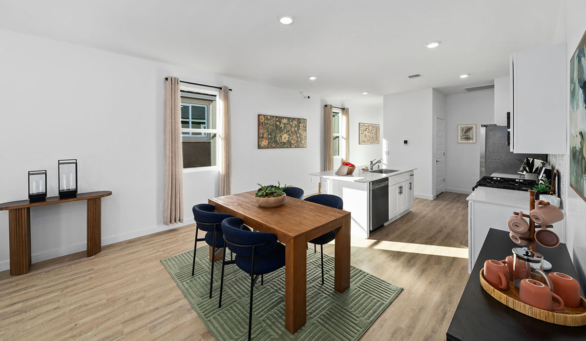 Introducing the Carolina — a thoughtfully designed single-story home offering 1,608 sq. ft. of modern comfort at Entrada Del Toro, a master-planned community in Rancho Sahuarita.  With three bedrooms, two full bathrooms, and a two-car garage, this efficient and beautifully planned layout is perfect for those seeking convenience, comfort, and single-level living.  A welcoming front porch invites you inside, where the entryway opens into a bright and beautifully crafted living space. The heart of the home is the well-appointed kitchen, featuring a large center island, walk-in pantry, and stylish Shaker-style cabinetry. Overlooking the dining area and great room, this open layout makes it easy to cook, gather, and entertain with ease.  The primary bedroom is thoughtfully positioned at the rear of the home, creating a private retreat. Complete with a large en-suite bathroom and walk-in closet, it’s designed for relaxation and convenience.  Two additional bedrooms are located toward the front of the home, offering flexibility for family, guests, a home office, or hobbies, and share a full secondary hallway bathroom.  Our homes at Entrada Del Toro are designed with the future in mind. Each home features a light lace stucco exterior, landscaped front yards with auto drip irrigation, and large backyards that are fully fenced and ready for your personal touch. Inside, the Home is Connected® Smart Home package brings modern convenience to your fingertips with a smart thermostat, video doorbell, keyless entry, and a Wi-Fi® enabled garage door opener.  With its smart layout, modern features, and effortless single-story living, the Carolina brings comfort and functionality together in a one beautifully designed home here at Entrada Del Toro.  Residents of Entrada Del Toro will enjoy access to Rancho Sahuarita’s extensive amenity offerings, which include a full-service fitness center, multiple large swimming pools, pickle-ball courts, splash pads, playgrounds, and sizable parks and recreational spaces designed for all ages and lifestyles. In addition, homeowners will have exclusive access to the brand-new Entrada Del Toro Community Center, scheduled to open Spring 2026, further enhancing the neighborhood experience with modern gathering and recreational spaces close to home.  *Images shown are for reference only. They depict the Carolina sales model home and may not represent the actual home.