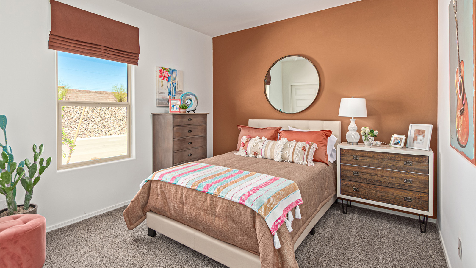 Introducing the Kingston at Entrada Del Toro  The Kingston is a spacious and thoughtfully designed single-story home located in the highly desirable Entrada Del Toro neighborhood within the master-planned community of Rancho Sahuarita. Offering 2,172 square feet of well-appointed living space, this inviting floor plan features four bedrooms, two full bathrooms, a grand kitchen island, a covered back patio, and a two-car garage—ideal for households seeking space, flexibility, and room to thrive.  From the moment you step inside, a welcoming entryway opens into an expansive open-concept layout that seamlessly connects the great room, dining area, and kitchen, creating a bright and airy space perfect for everyday living and effortless entertaining. The kitchen serves as the heart of the home, showcasing a large center island, Shaker-style cabinetry, quartz countertops, a walk-in pantry, and abundant storage for both function and style.  The Kingston features a well-planned split-bedroom design, with three secondary bedrooms located near the front of the home—ideal for family members, guests, home offices, or creative spaces. Privately situated at the rear of the home, the spacious primary suite offers a peaceful retreat complete with an en-suite bathroom and a generous walk-in closet.  *Images shown are for reference only. They depict the Kingston model home and may not represent the actual home.  Homes at Entrada Del Toro are designed with the future in mind. Exterior features include a light lace stucco finish, professionally landscaped front yards with automatic drip irrigation, and large, fully fenced backyards ready for your personal touch. Inside, the Home is Connected® Smart Home package provides modern convenience with a smart thermostat, video doorbell, keyless entry, and a Wi-Fi®–enabled garage door opener.  With its expansive living areas, flexible bedroom arrangement, and thoughtful design throughout, the Kingston delivers the perfect balance of comfort, convenience, and livability.  Residents of Entrada Del Toro enjoy access to Rancho Sahuarita’s extensive amenities, including a full-service fitness center, multiple resort-style swimming pools, pickleball courts, splash pads, playgrounds, and expansive parks designed for all ages and lifestyles. Homeowners will also enjoy exclusive access to the brand-new Entrada Del Toro Community Center, scheduled to open in Spring 2026, featuring modern gathering spaces and recreational amenities just moments from home.