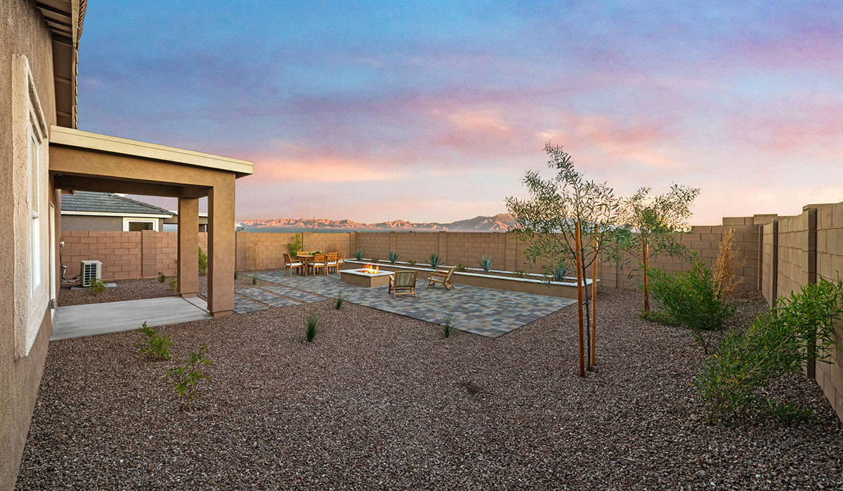 Introducing the Mariposa at Entrada Del Toro, a stunning single-story home within the master-planned community of Rancho Sahuarita.  This spacious and inviting home offers 1,897 sq. ft., four bedrooms, three full bathrooms, covered back patio, and two-car garage. This impressive layout is ideal for large households, multigenerational living, or anyone who simply wants room to grow, gather, and live comfortably.  A welcoming front porch leads you into the entryway, which flows into the expansive open-concept great room, dining area, and kitchen. The kitchen features a large center island, Shaker-style cabinetry, and plenty of storage space. With thoughtful design and abundant natural light this home welcoming.  One of the standout features of the Mariposa is the second bedroom that features an en-suite bathroom, perfect for multi-generational living, young adult, or a guest-style suite.  Our homes at Entrada Del Toro are designed with the future in mind. Each home features a light lace stucco exterior, landscaped front yards with auto drip irrigation, and large backyards that are fully fenced and ready for your personal touch. Inside, the Home is Connected® Smart Home package brings modern convenience to your fingertips with a smart thermostat, video doorbell, keyless entry, and a Wi-Fi® enabled garage door opener.  With its expansive living spaces, flexible bedroom arrangements, and thoughtful deign throughout, the Mariposa offers the ultimate combination of comfort, convenience, and room to thrive.  Residents of Entrada Del Toro will enjoy access to Rancho Sahuarita’s extensive amenity offerings, which include a full-service fitness center, multiple large swimming pools, pickle-ball courts, splash pads, playgrounds, and sizable parks and recreational spaces designed for all ages and lifestyles. In addition, homeowners will have exclusive access to the brand-new Entrada Del Toro Community Center, scheduled to open Spring 2026, further enhancing the neighborhood experience with modern gathering and recreational spaces close to home.  *Images shown are for reference only. They depict The Mariposa sales model home and may not represent the actual home.