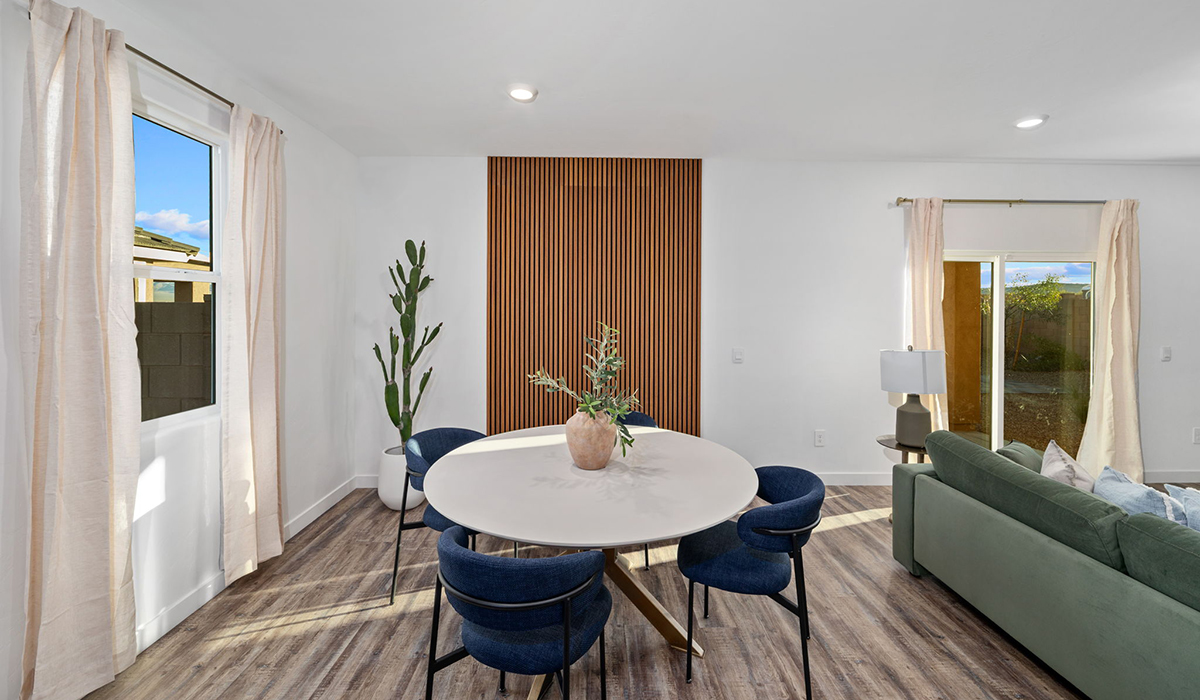 Introducing the Mariposa at Entrada Del Toro, a stunning single-story home within the master-planned community of Rancho Sahuarita.  This spacious and inviting home offers 1,897 sq. ft., four bedrooms, three full bathrooms, covered back patio, and two-car garage. This impressive layout is ideal for large households, multigenerational living, or anyone who simply wants room to grow, gather, and live comfortably.  A welcoming front porch leads you into the entryway, which flows into the expansive open-concept great room, dining area, and kitchen. The kitchen features a large center island, Shaker-style cabinetry, and plenty of storage space. With thoughtful design and abundant natural light this home welcoming.  One of the standout features of the Mariposa is the second bedroom that features an en-suite bathroom, perfect for multi-generational living, young adult, or a guest-style suite.  Our homes at Entrada Del Toro are designed with the future in mind. Each home features a light lace stucco exterior, landscaped front yards with auto drip irrigation, and large backyards that are fully fenced and ready for your personal touch. Inside, the Home is Connected® Smart Home package brings modern convenience to your fingertips with a smart thermostat, video doorbell, keyless entry, and a Wi-Fi® enabled garage door opener.  With its expansive living spaces, flexible bedroom arrangements, and thoughtful deign throughout, the Mariposa offers the ultimate combination of comfort, convenience, and room to thrive.  Residents of Entrada Del Toro will enjoy access to Rancho Sahuarita’s extensive amenity offerings, which include a full-service fitness center, multiple large swimming pools, pickle-ball courts, splash pads, playgrounds, and sizable parks and recreational spaces designed for all ages and lifestyles. In addition, homeowners will have exclusive access to the brand-new Entrada Del Toro Community Center, scheduled to open Spring 2026, further enhancing the neighborhood experience with modern gathering and recreational spaces close to home.  *Images shown are for reference only. They depict the Mariposa model home and may not represent the actual home.