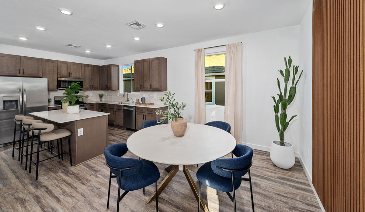 Introducing the Mariposa at Entrada Del Toro, a stunning single-story home within the master-planned community of Rancho Sahuarita.  This spacious and inviting home offers 1,897 sq. ft., four bedrooms, three full bathrooms, covered back patio, and two-car garage. This impressive layout is ideal for large households, multigenerational living, or anyone who simply wants room to grow, gather, and live comfortably.  A welcoming front porch leads you into the entryway, which flows into the expansive open-concept great room, dining area, and kitchen. The kitchen features a large center island, Shaker-style cabinetry, and plenty of storage space. With thoughtful design and abundant natural light this home welcoming.  One of the standout features of the Mariposa is the second bedroom that features an en-suite bathroom, perfect for multi-generational living, young adult, or a guest-style suite.  Our homes at Entrada Del Toro are designed with the future in mind. Each home features a light lace stucco exterior, landscaped front yards with auto drip irrigation, and large backyards that are fully fenced and ready for your personal touch. Inside, the Home is Connected® Smart Home package brings modern convenience to your fingertips with a smart thermostat, video doorbell, keyless entry, and a Wi-Fi® enabled garage door opener.  With its expansive living spaces, flexible bedroom arrangements, and thoughtful deign throughout, the Mariposa offers the ultimate combination of comfort, convenience, and room to thrive.  Residents of Entrada Del Toro will enjoy access to Rancho Sahuarita’s extensive amenity offerings, which include a full-service fitness center, multiple large swimming pools, pickle-ball courts, splash pads, playgrounds, and sizable parks and recreational spaces designed for all ages and lifestyles. In addition, homeowners will have exclusive access to the brand-new Entrada Del Toro Community Center, scheduled to open Spring 2026, further enhancing the neighborhood experience with modern gathering and recreational spaces close to home.  *Images shown are for reference only. They depict the Mariposa model home and may not represent the actual home.