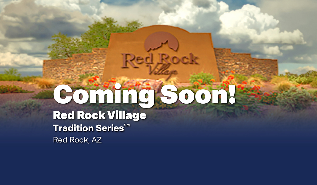 D.R. Horton, America’s Builder, is pleased to announce Red Rock Village, a brand-new residential neighborhood thoughtfully positioned within the highly sought-after master-planned community of Red Rock, Arizona.